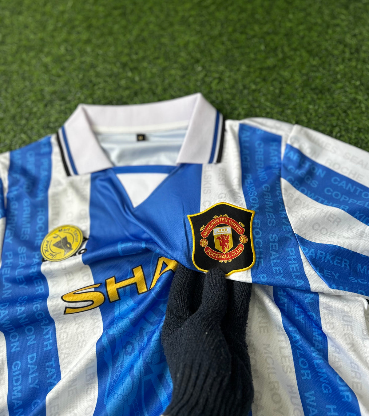 MAN UNITED 1994-95 THIRD JERSEY, HALF SLEEVE POLO EMBROIDERY