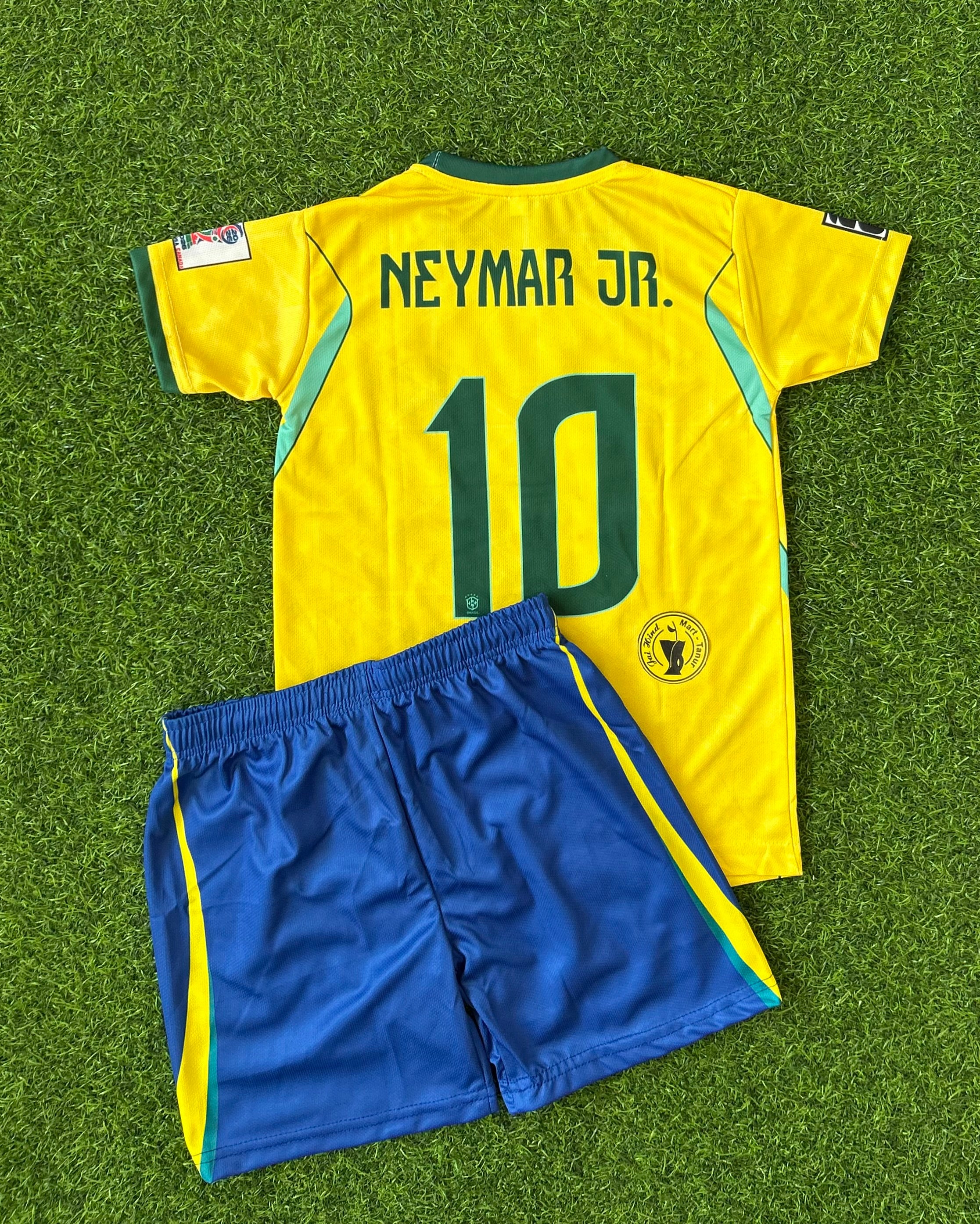 BRAZIL 2026 WORLD CUP HOME KIT, HALF SLEEVE SUBLIMATION, JERSEY & SHORTS (KID SIZE)