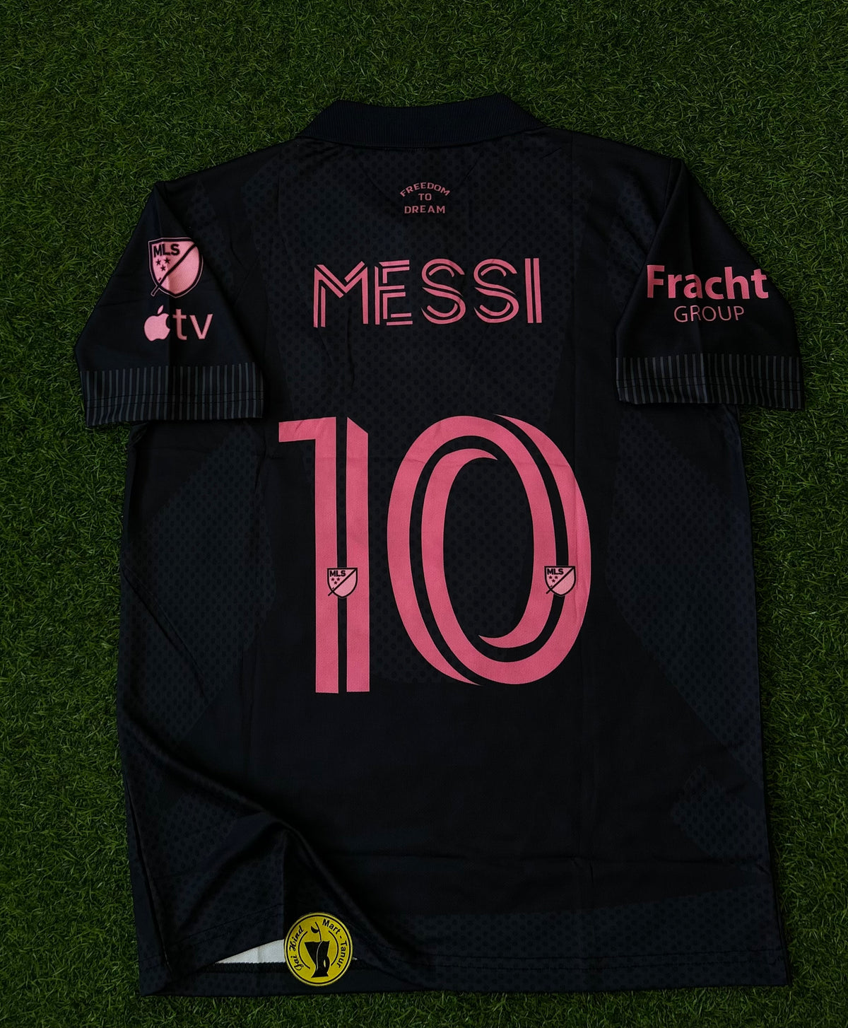 INTER MIAMI 2026-27 SEASON AWAY JERSEY, HALF SLEEVE POLO EMBROIDERY