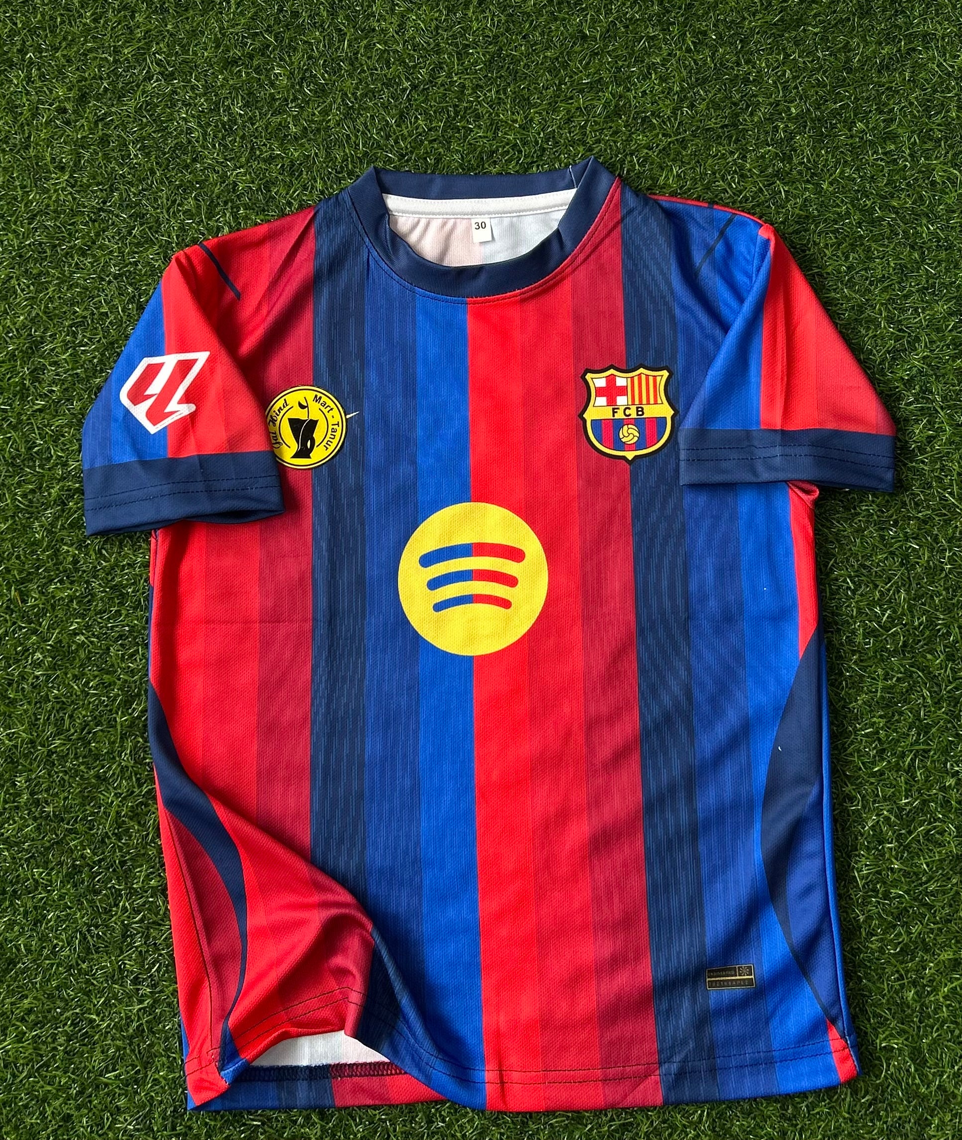 BARCELONA 2026-27 SEASON HOME KIT, HALF SLEEVE SUBLIMATION (KID SIZE)