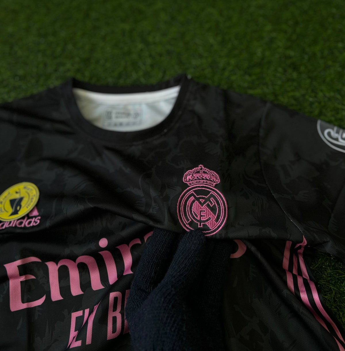 REAL MADRID 2020-21 AWAY JERSEY, HALF SLEEVE EMBROIDERY