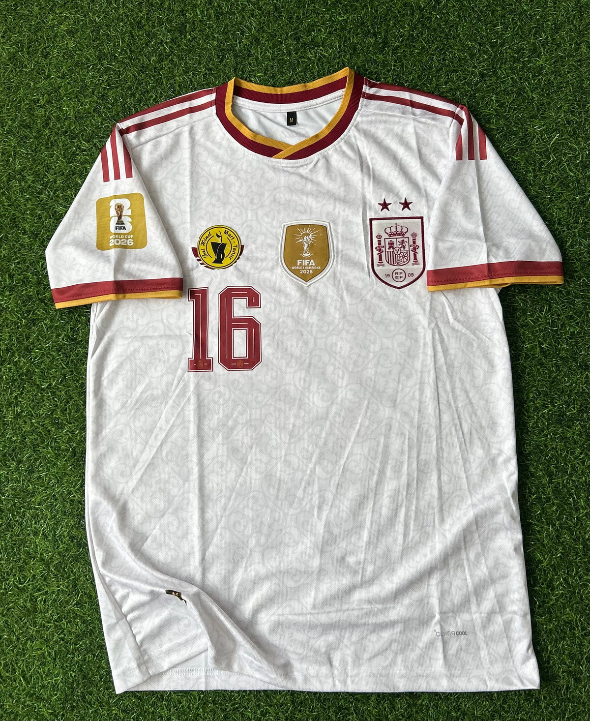 SPAIN 2026 HOME JERSEY, HALF SLEEVE EMBROIDERY