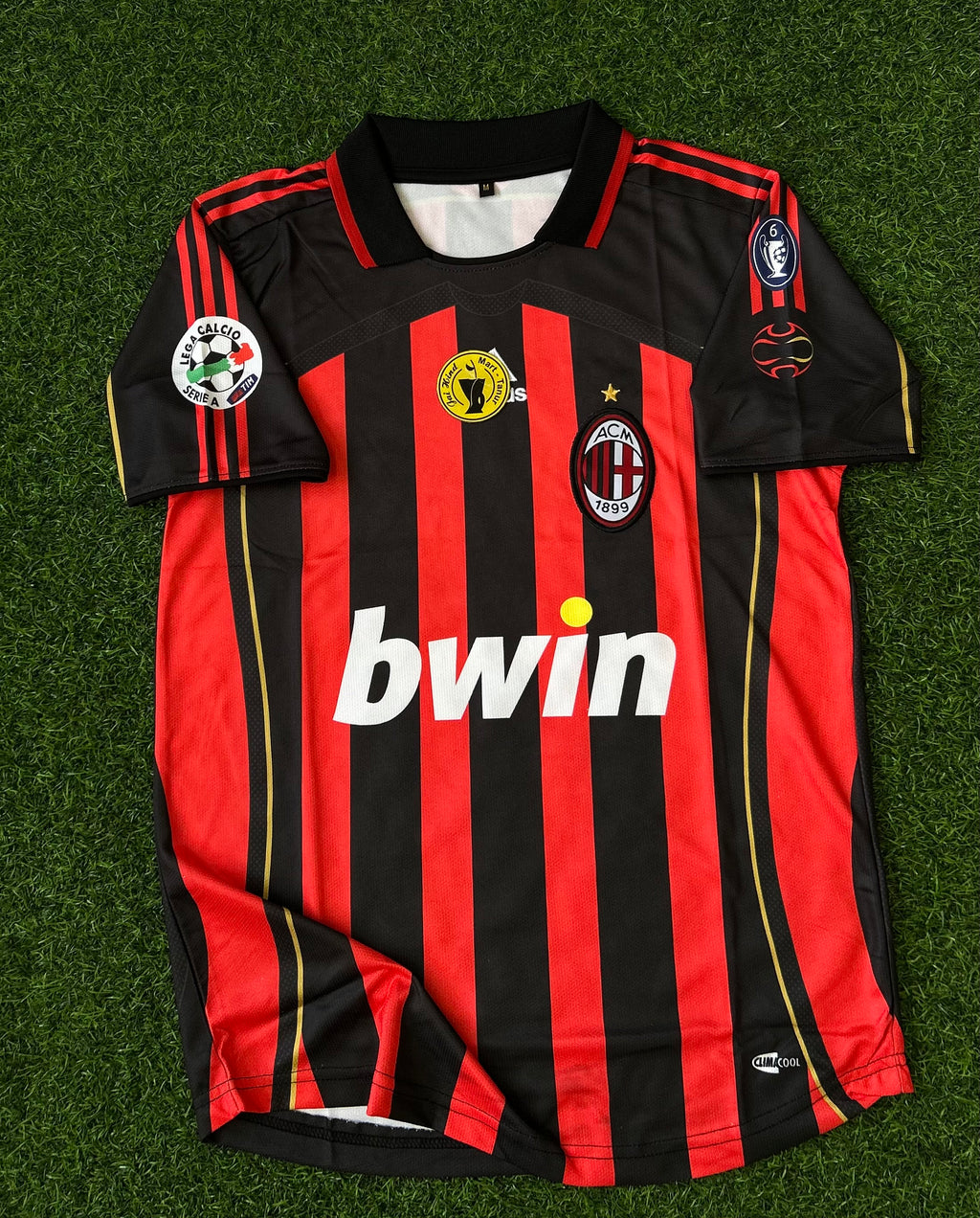 AC MILAN 2006-07 HOME JERSEY, HALF SLEEVE POLO EMBRODERY