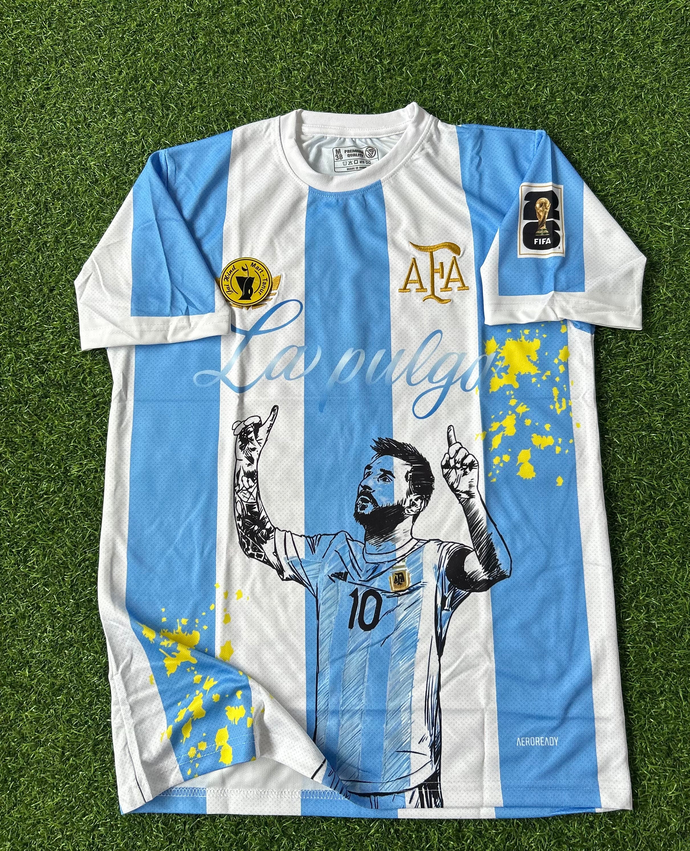 ARGENTINA 2026 WORLD CUP SPECIAL KIT, HALF SLEEVE EMBROIDERY  ￼