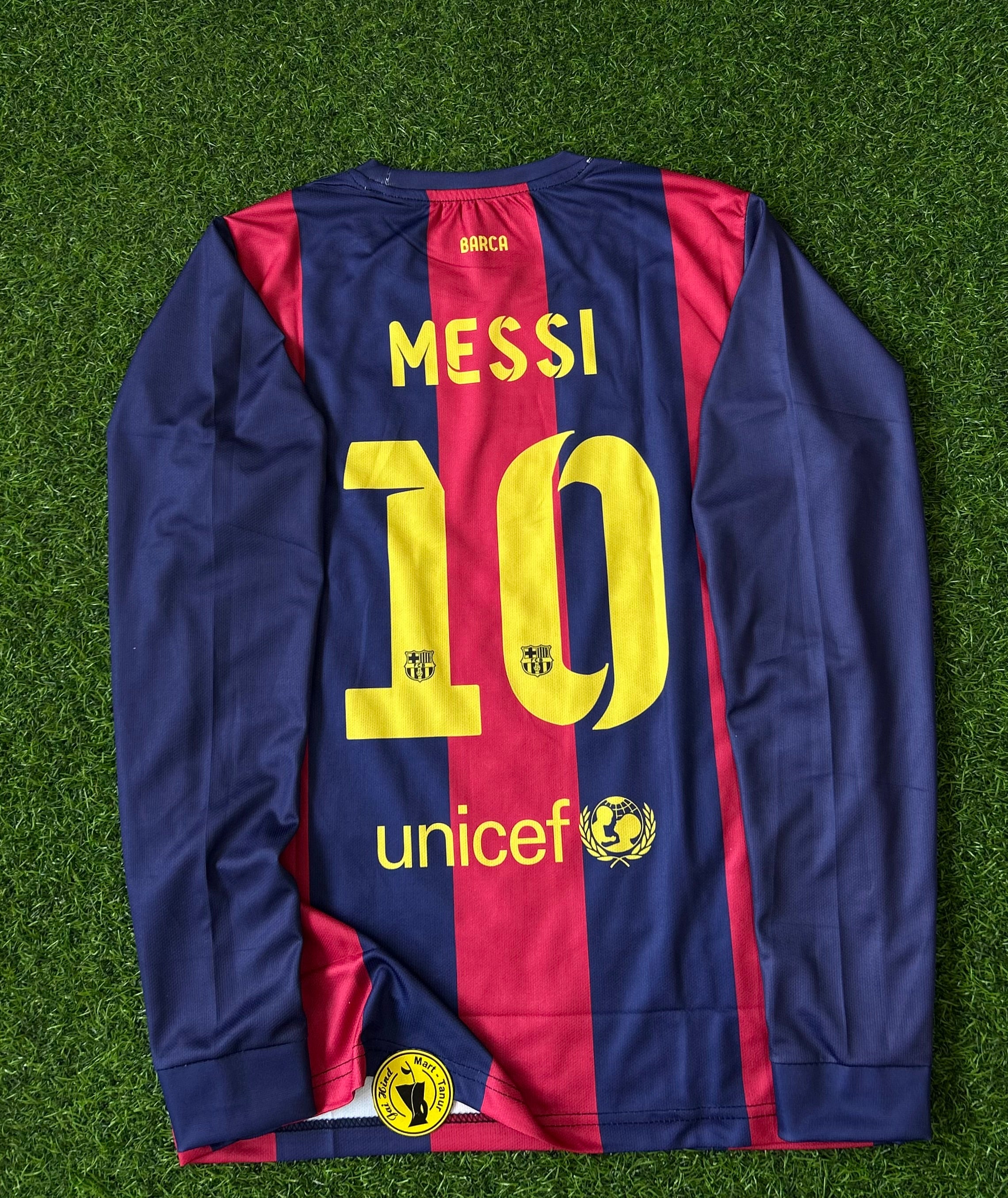 BARCELONA 2014-15 HOME KIT, FULL SLEEVE EMBROIDERY