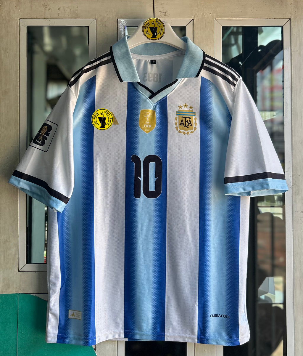 ARGENTINA 2026 WORLD CUP HOME KIT, POLO  FIVE SLEEVE  SUBLIMATION