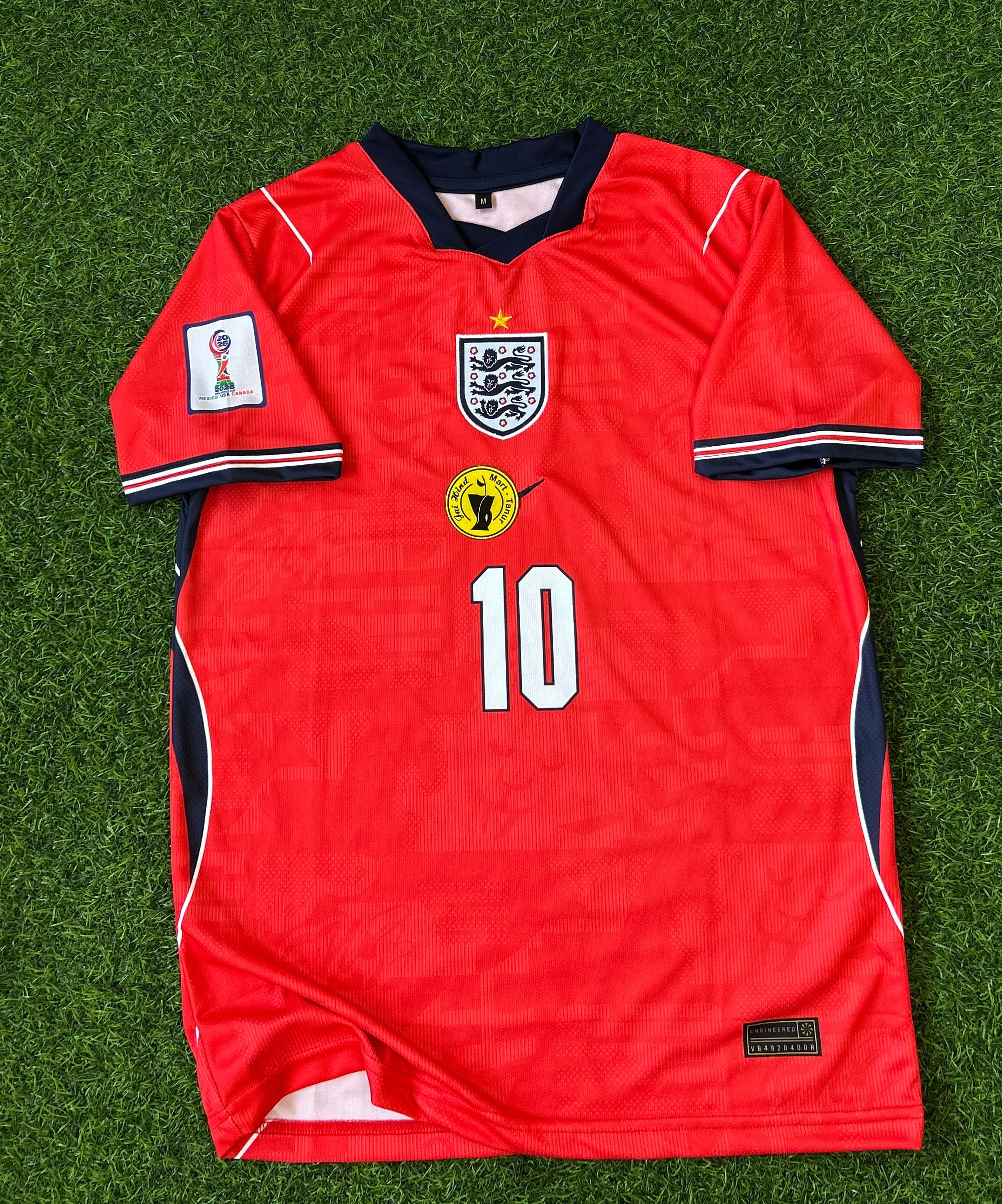 ENGLAND 2026 WORLD CUP AWAY KIT, HALF SLEVE EMBROIDERY