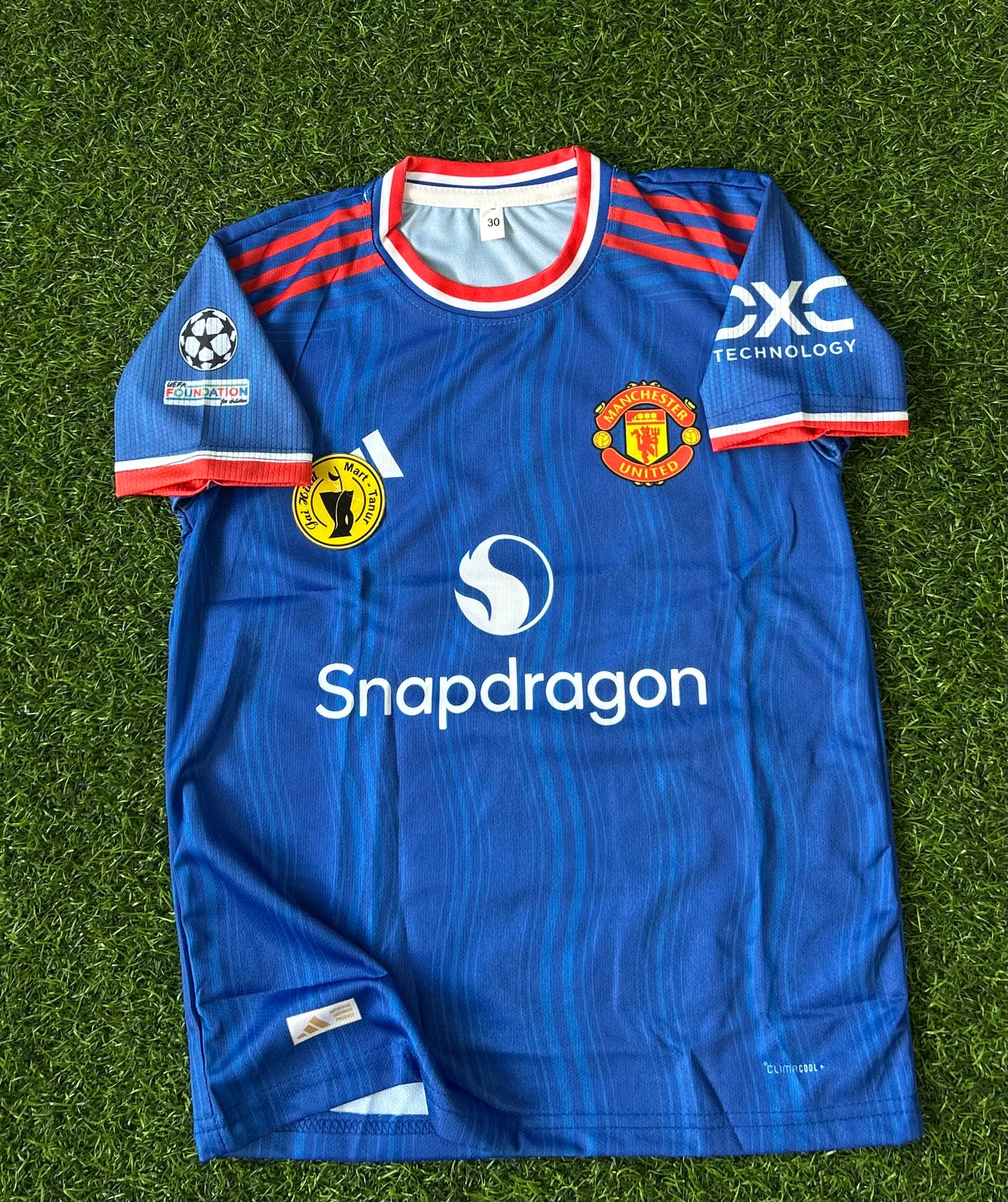 MAN UNITED 2026-27 SEASON AWAY KIT, HALF SLEEVE SUBLIMATION, JERSEY & SHORTS ( KID SIZE )