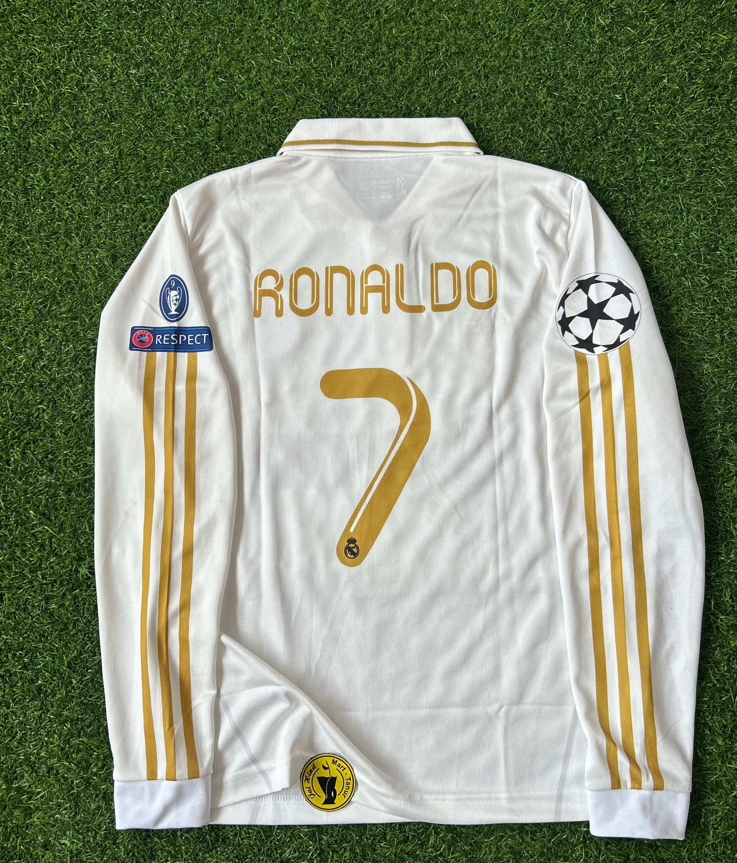 REAL MADRID 2011-12 HOME JERSEY, FULL SLEEVE POLO EMBROIDERY