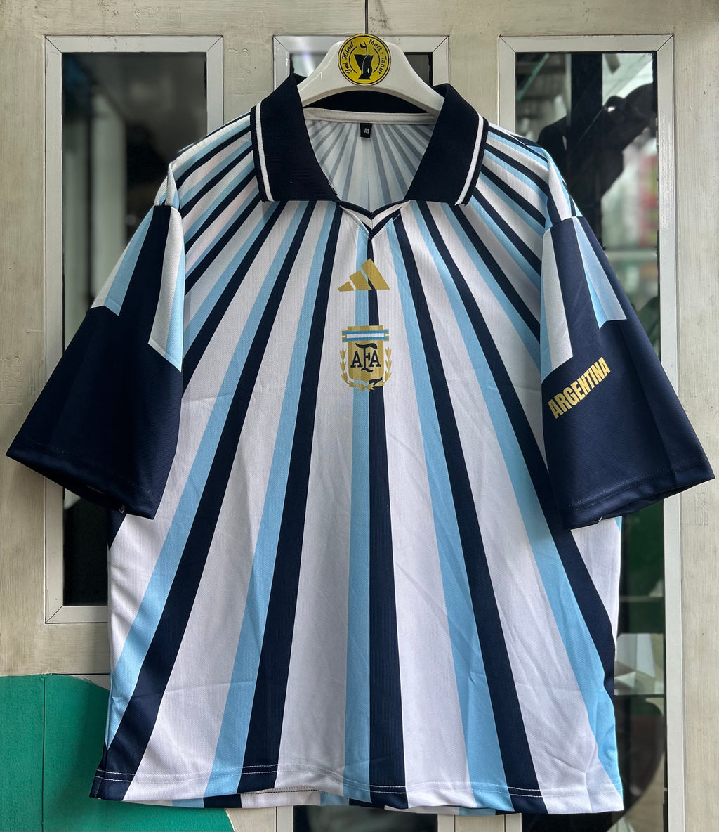ARGENTINA 2026 PRE MATCH JERSEY, FIVE SLEEVE POLO SUBLIMATION