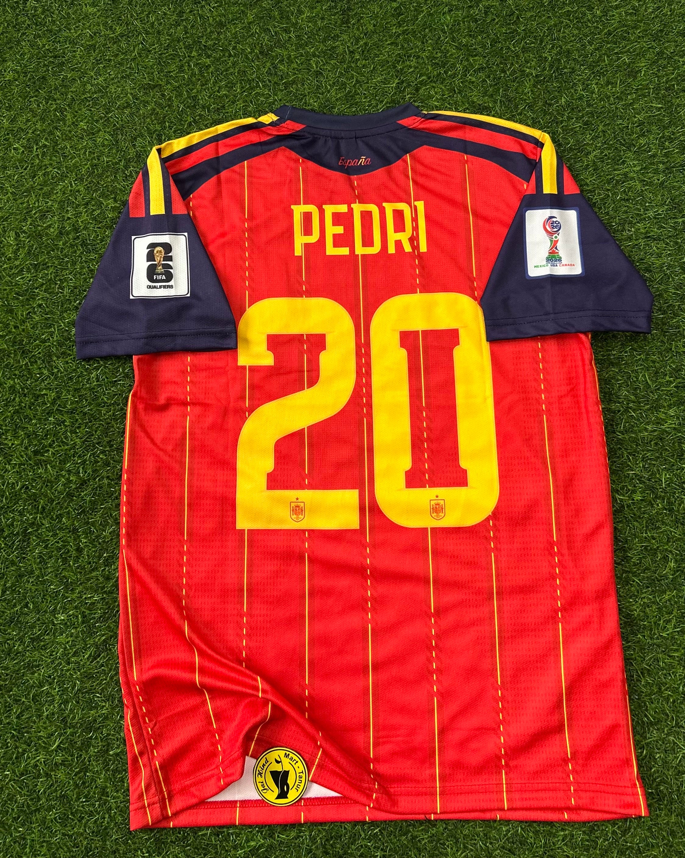 SPAIN 2026 WORLD CUP HOME KIT, HALF SLEEVE  EMBROIDERY