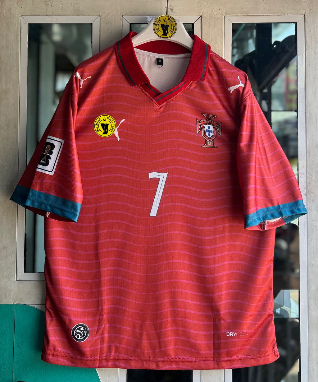 PORTUGAL 2026 WORLD CUP HOME KIT, POLO FIVE SLEEVE  SUBLIMATION