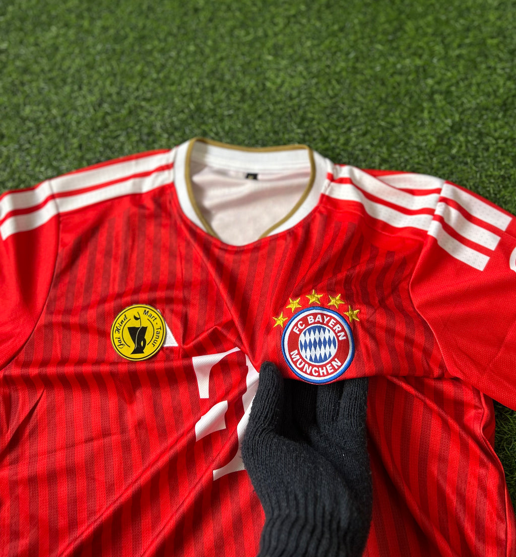 BAYERN MUNICH 2026-27 SEASON HOME JERSEY, HALF SLEEVE EMBROIDERY