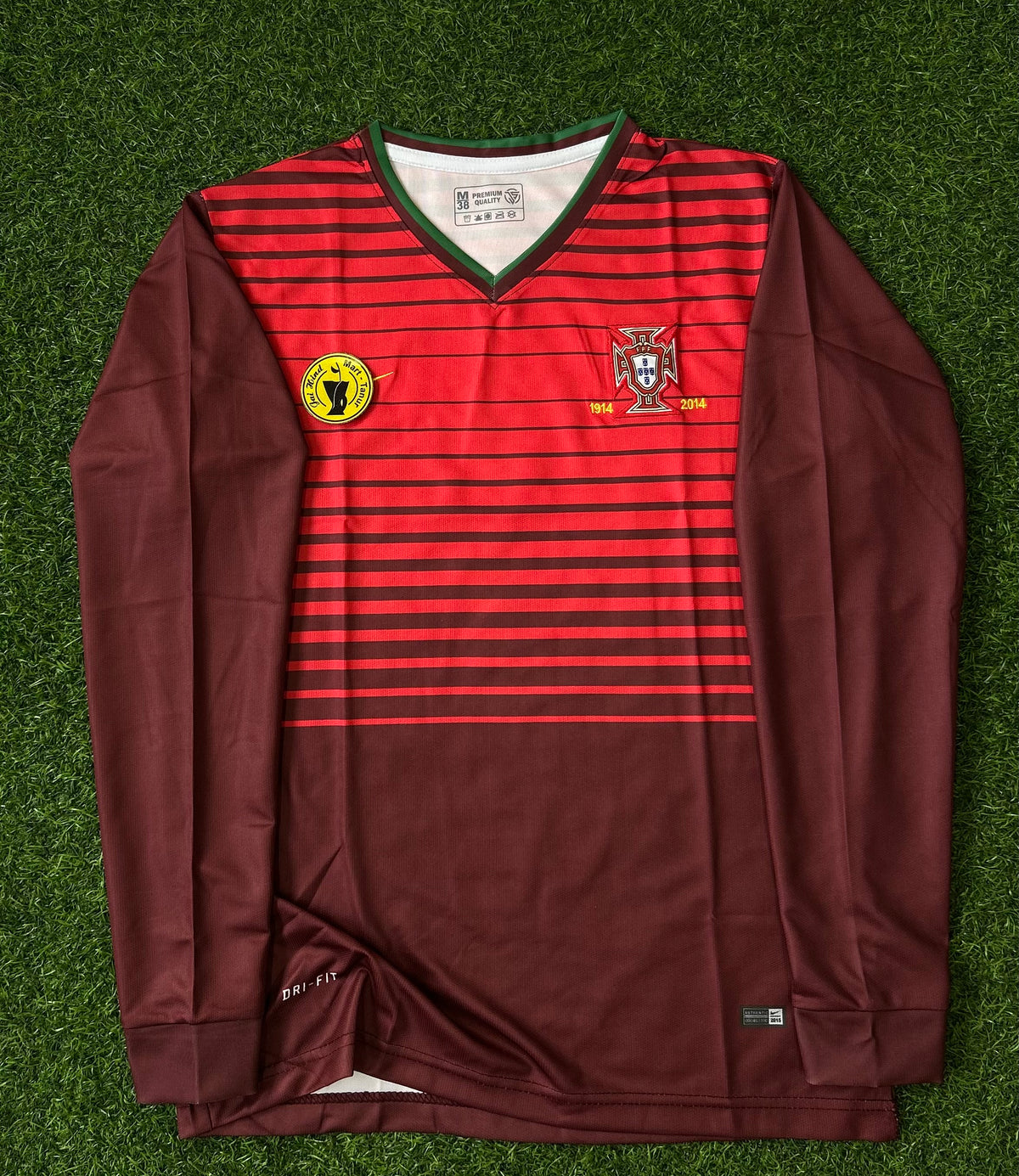 PORTUGAL 2014 HOME JERSEY, FULL SLEEVE EMBROIDERY