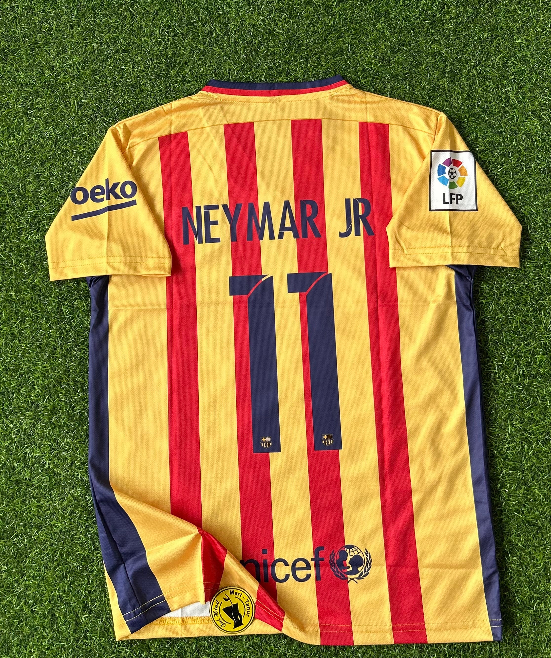 BARCELONA 2015-16 AWAY JERSEY, HALF SLEEVE EMBROIDERY