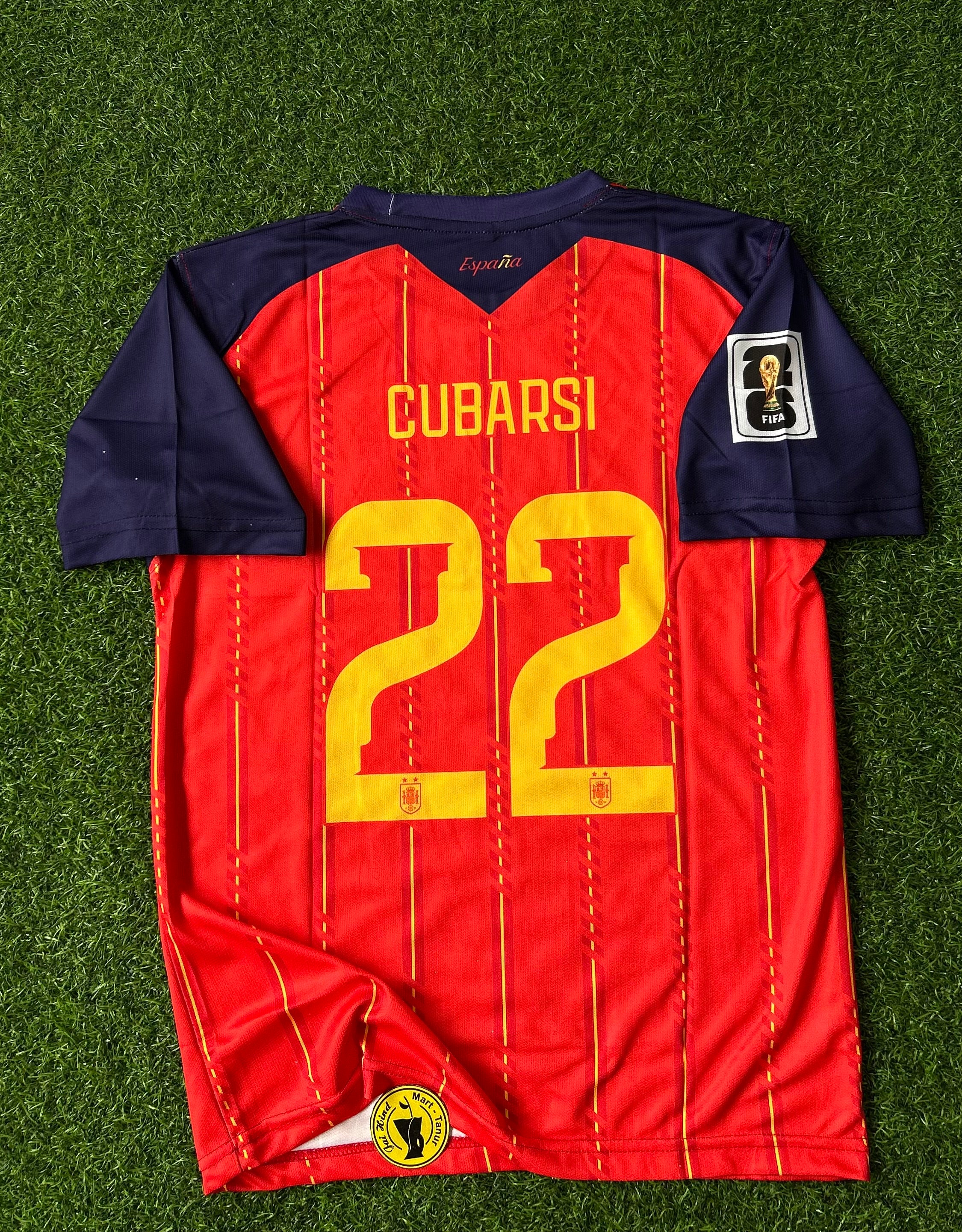 SPAIN 2026 HOME JERSEY, HALF SLEEVE SUBLIMATION