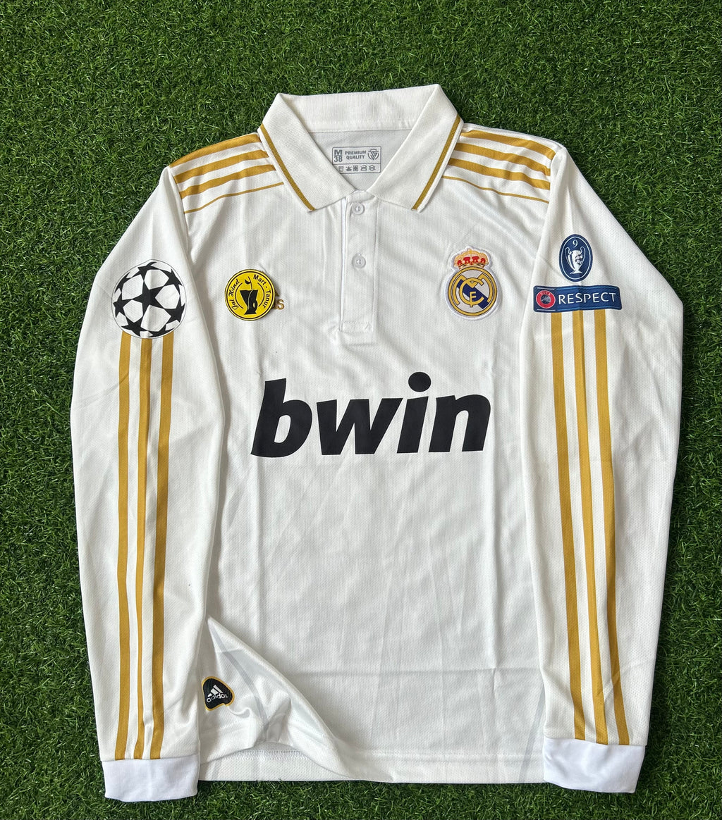 REAL MADRID 2011-12 HOME JERSEY, FULL SLEEVE POLO EMBROIDERY