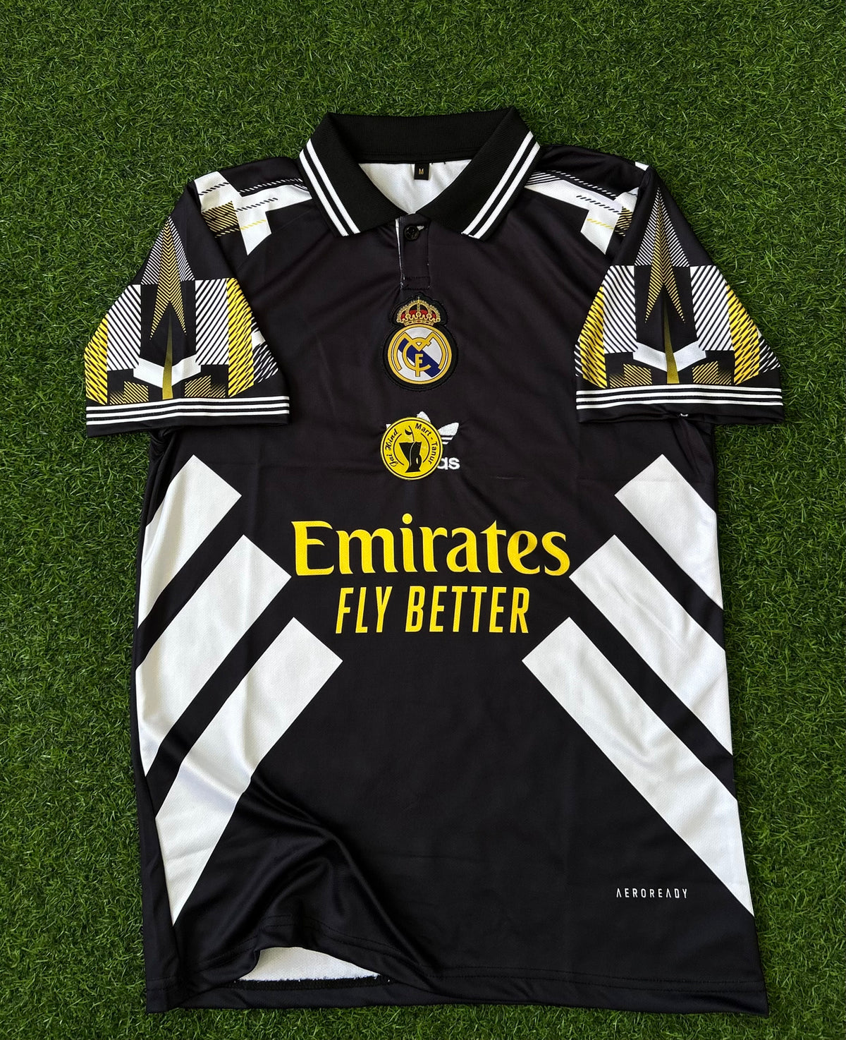 REAL MADRID 2025-26 NOCTURNO SPECIAL EDITION JERSEY, HALF SLEEVE  POLO EMBROIDERY