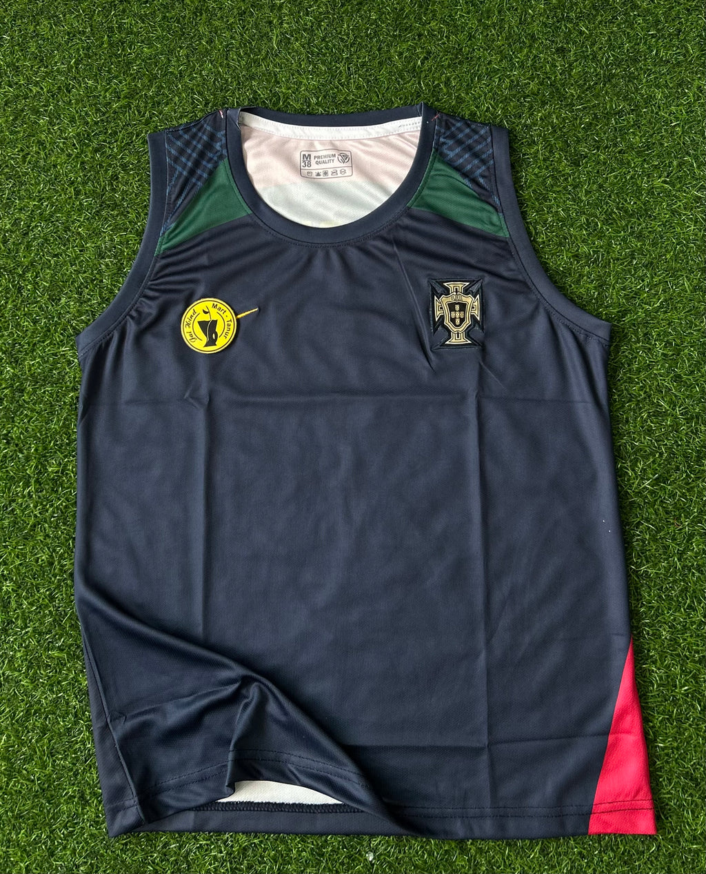 PORTUGAL TRAINING JERSEY, SLEEVELESS EMBROIDERY