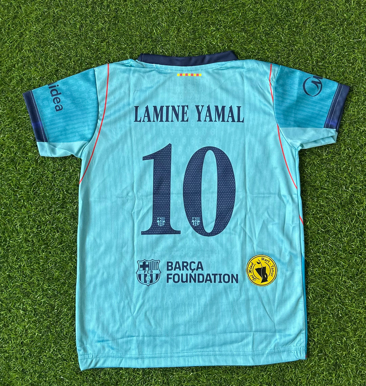 BARCELONA 2026-27 SEASON THIRD JERSEY, HALF SLEEVE SUBLIMATION, JERSEY & SHORTS (KID SIZE)