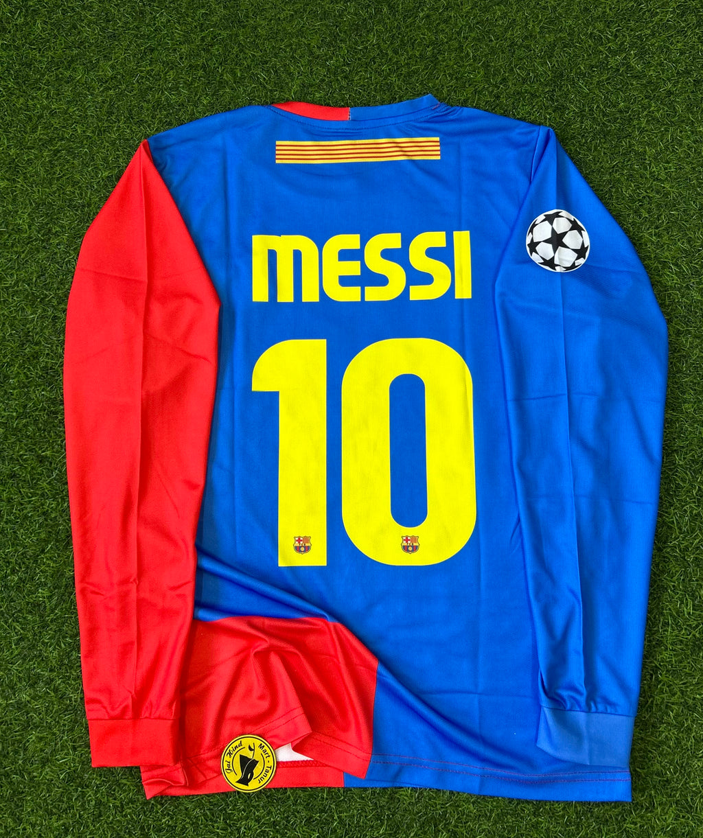 BARCELONA 2008-09 HOME JERSEY, FULL SLEEVE EMBROIDERY