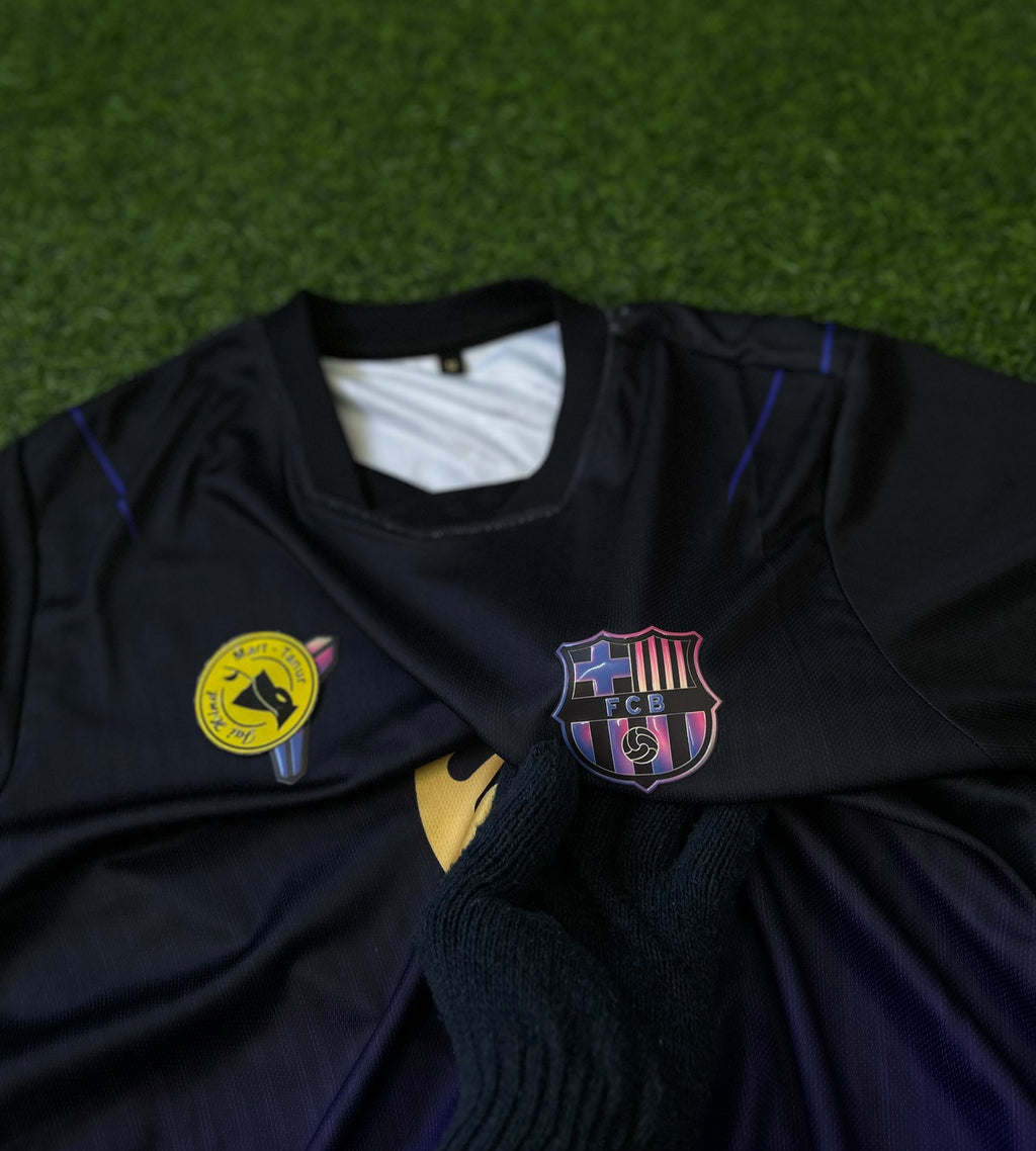 BARCELONA 2026-27 SEASON AWAY JERSEY, HALF SLEEVE, 3D SILICONE HEAT PRESS LOGO