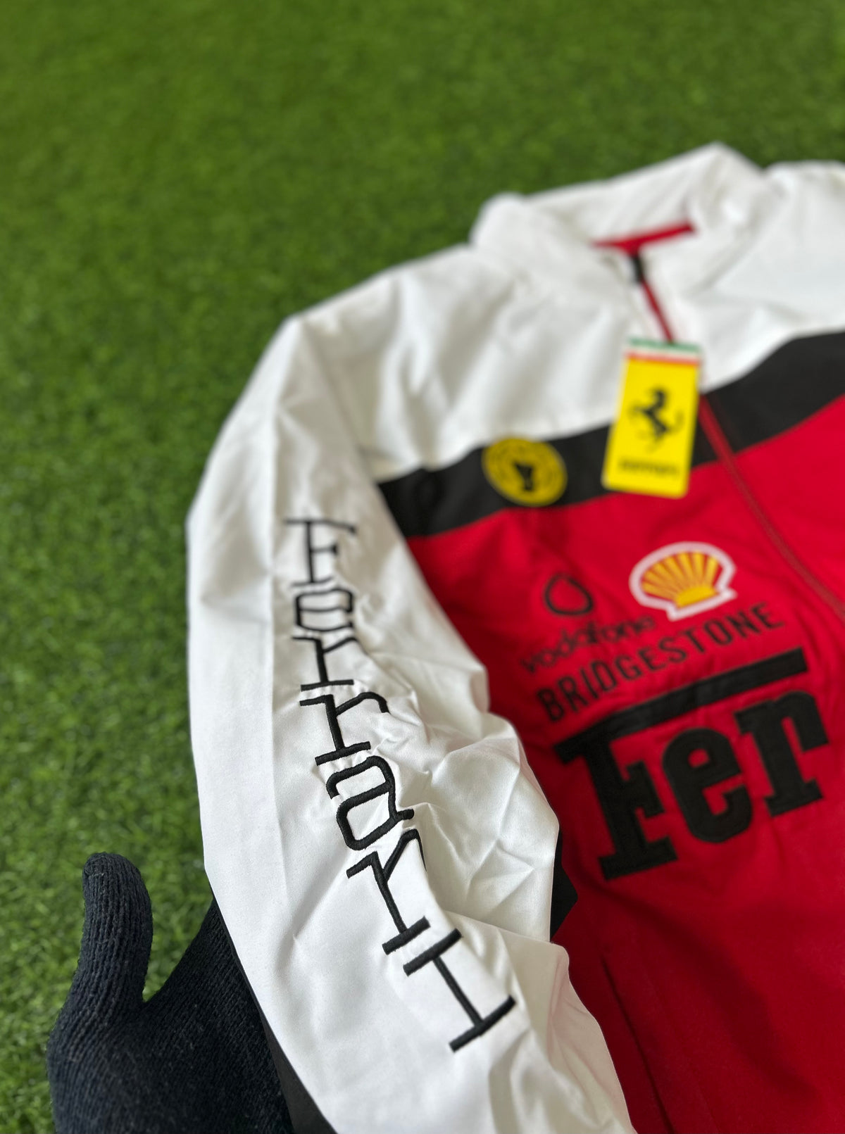 IMPORTED ZIPPER JACKET, FERRARI EDITION, FULL LOGO EMBROIDERY