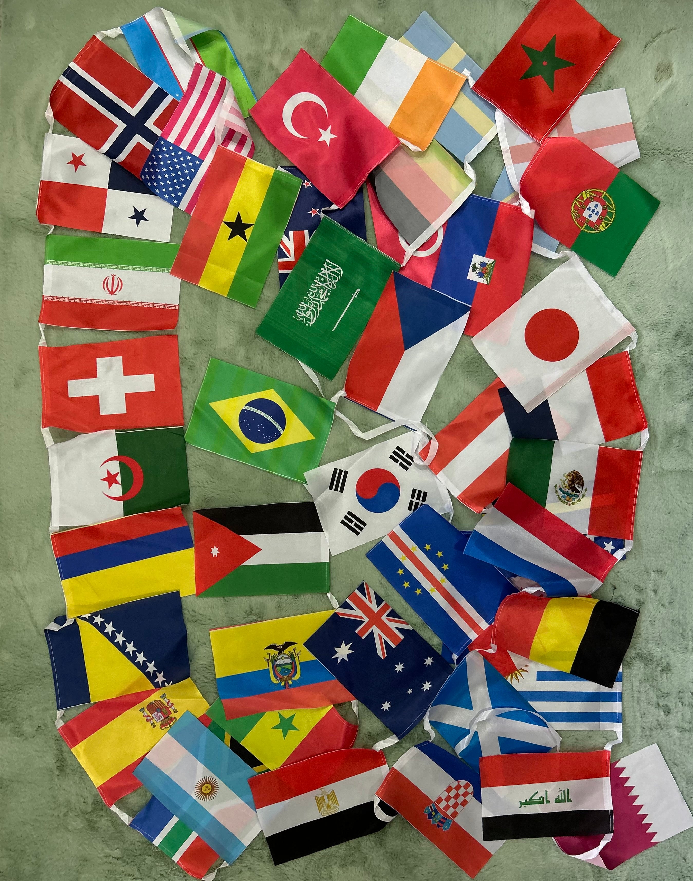 2026 WORLD CUP NATIONAL CHAIN FLAG (48 COUNTRIES)