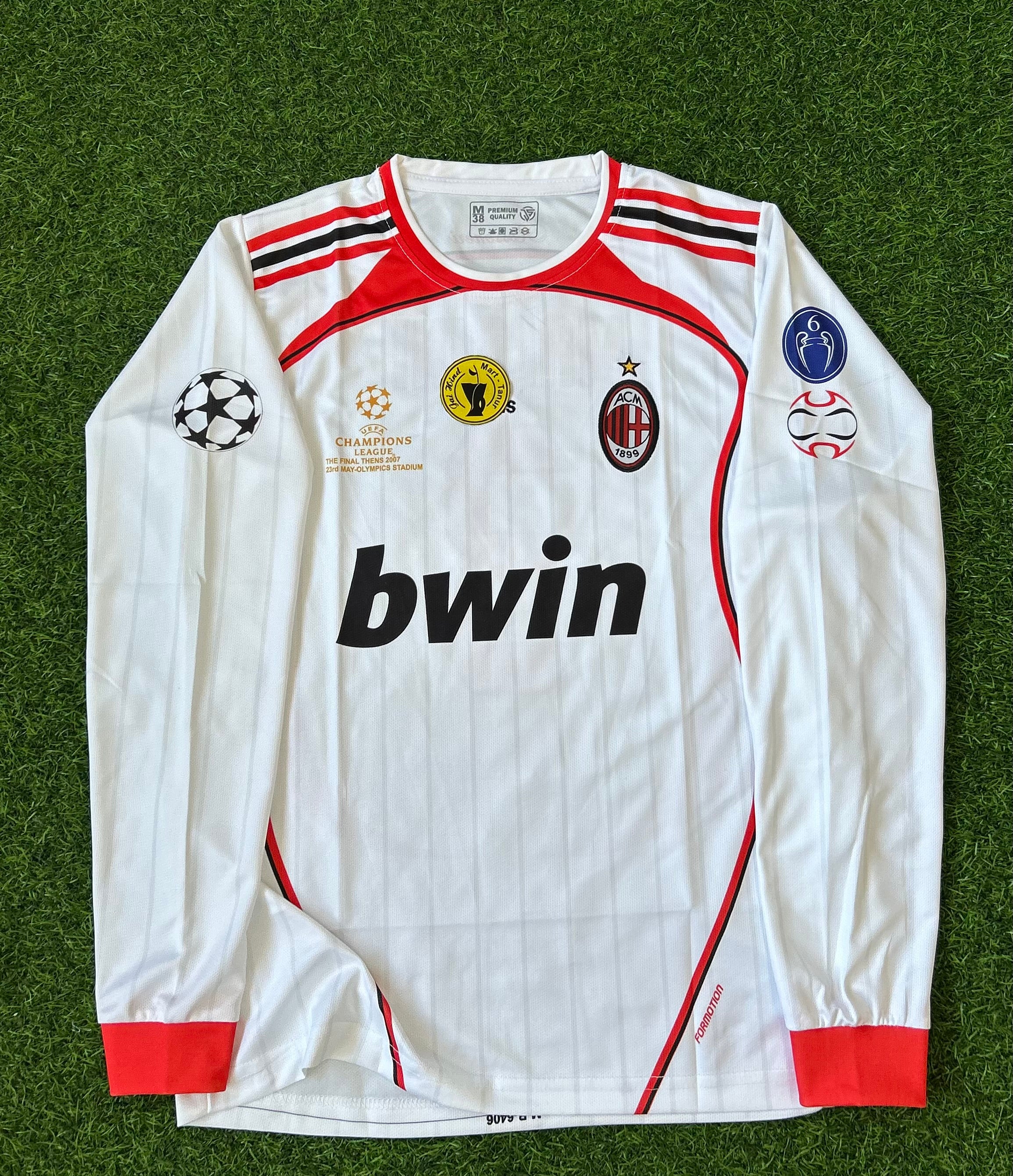 AC MILAN 2006-07 AWAY KIT, FULL SLEEVE EMBROIDERY