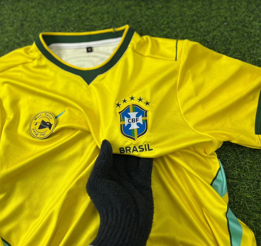 BRAZIL 2026 WORLD CUP HOME KIT, HALF SLEEVE  EMBROIDERY