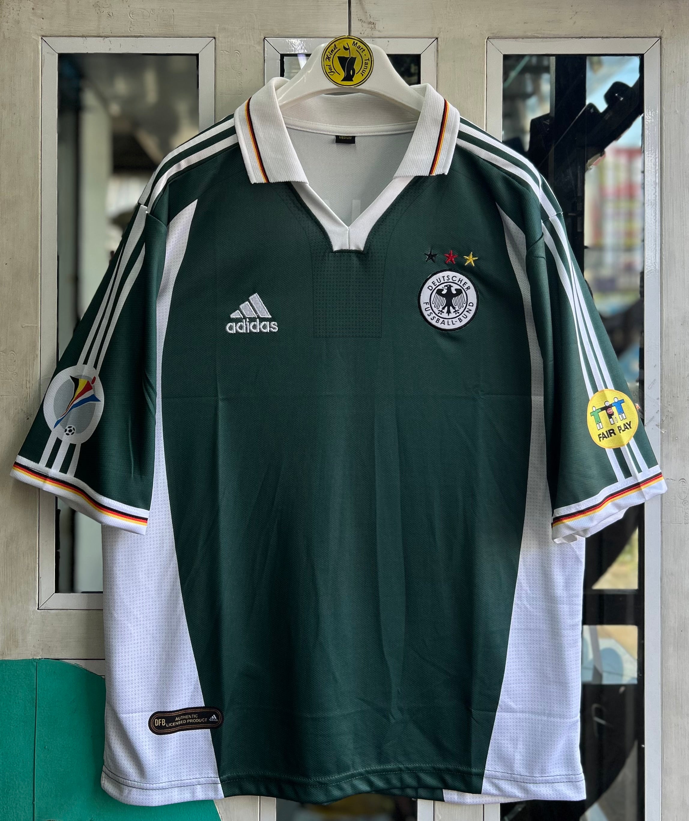 GERMANY 2000 AWAY JERSEY, FIVE SLEEVE POLO EMBRODERY
