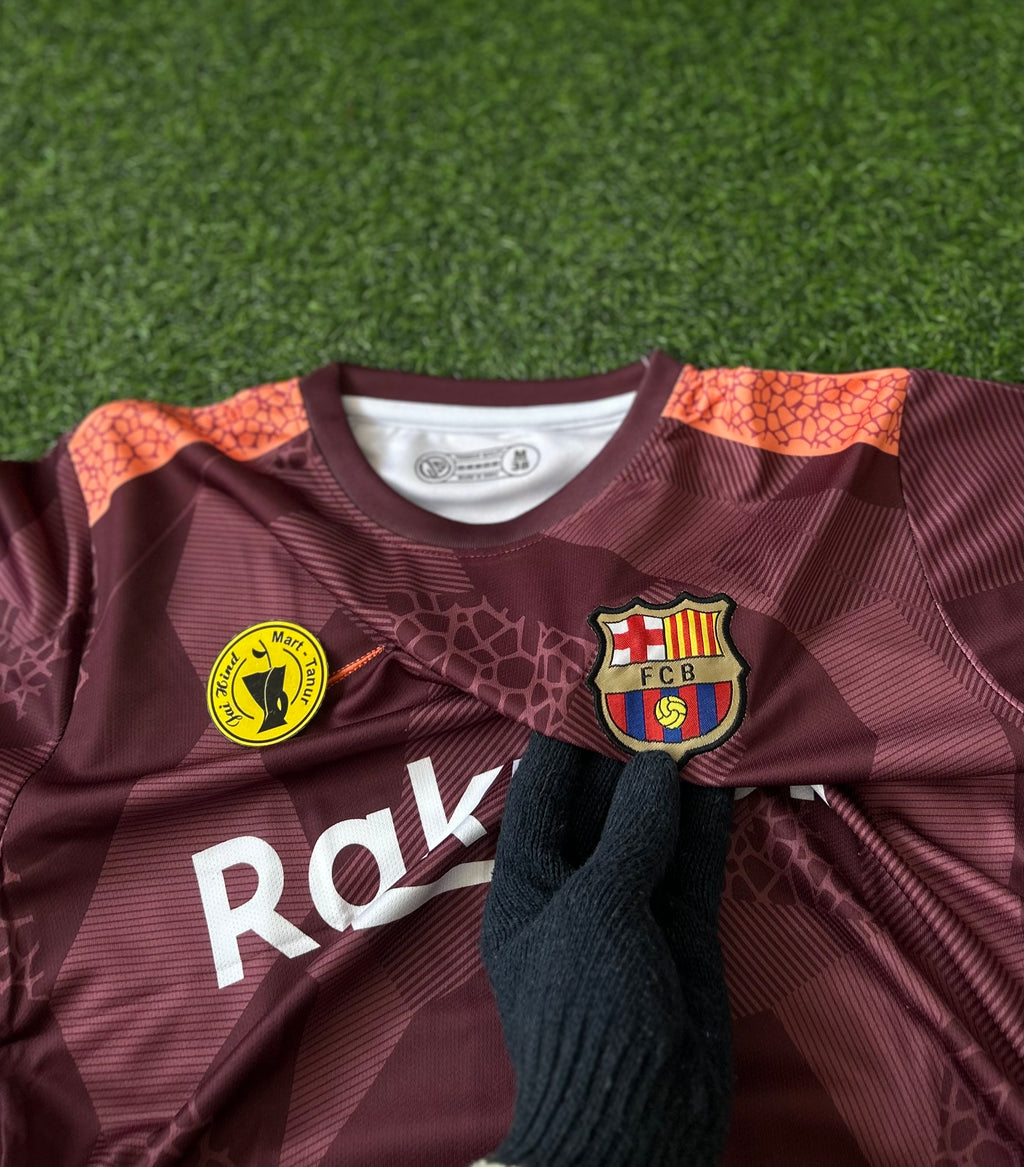 BARCELONA 2017-18 THIRD KIT, HALF SLEEVE EMBROIDERY