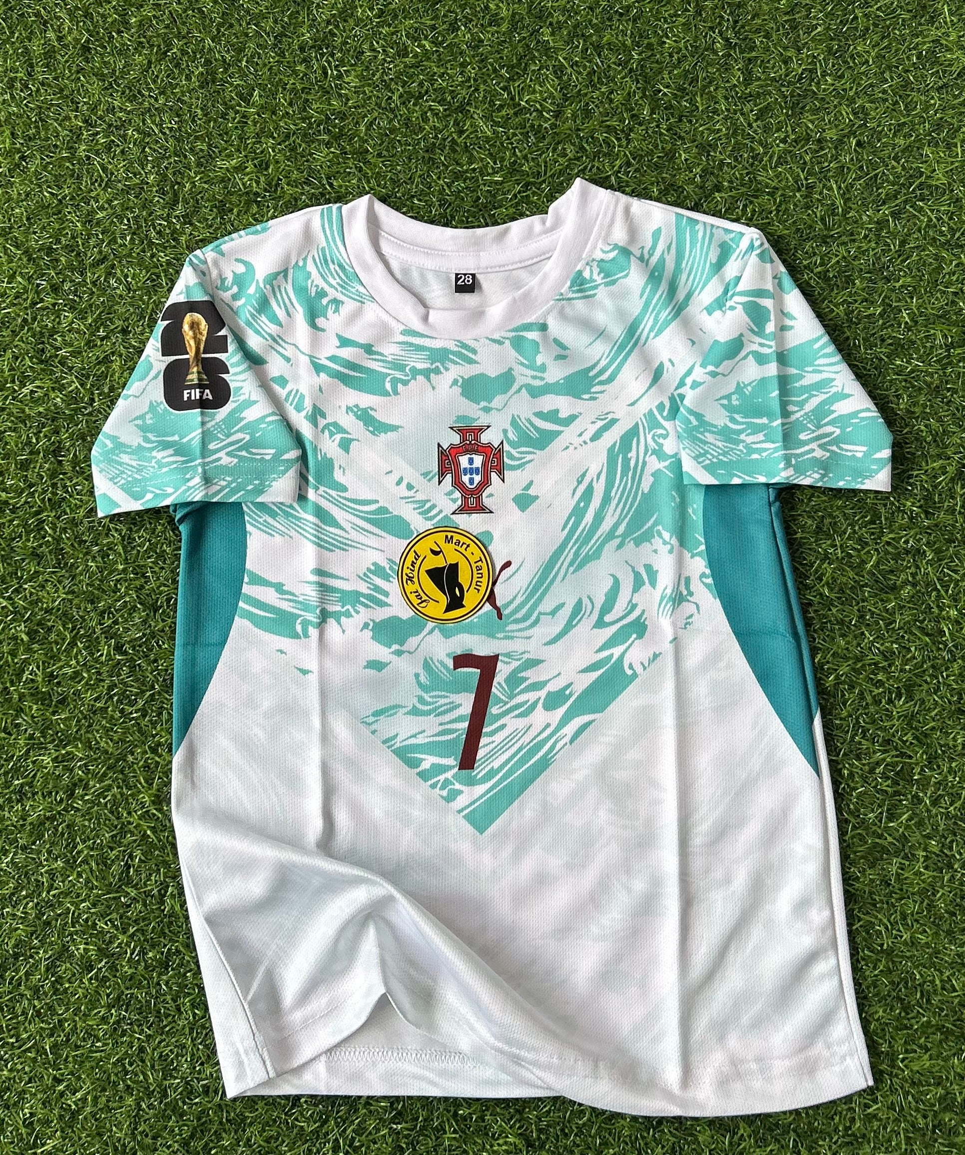 PORTUGAL 2026 WORLD CUP AWAY KIT, HALF SLEEVE SUBLIMATION (KID SIZE)