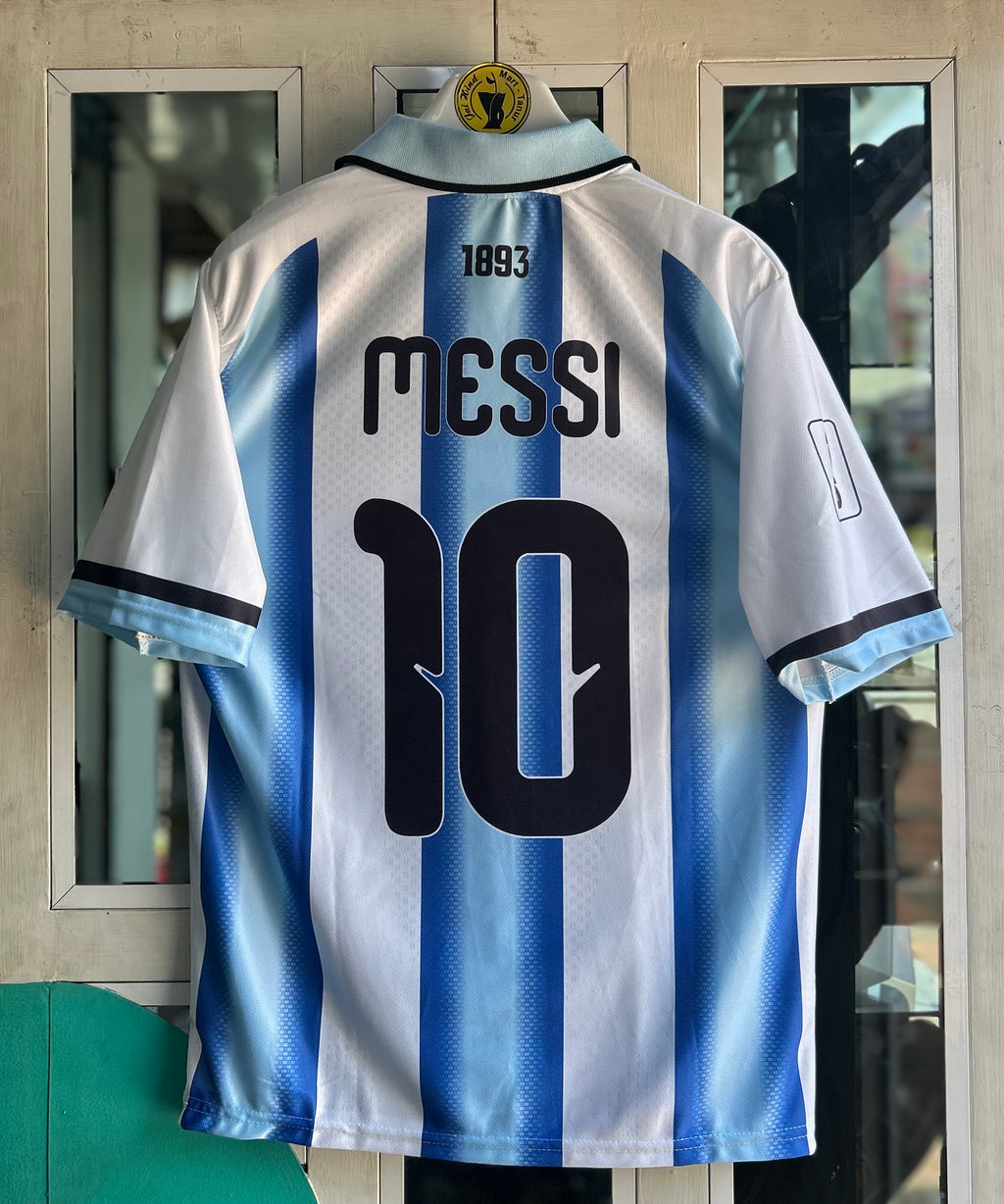 ARGENTINA 2026 WORLD CUP HOME KIT, POLO  FIVE SLEEVE  SUBLIMATION