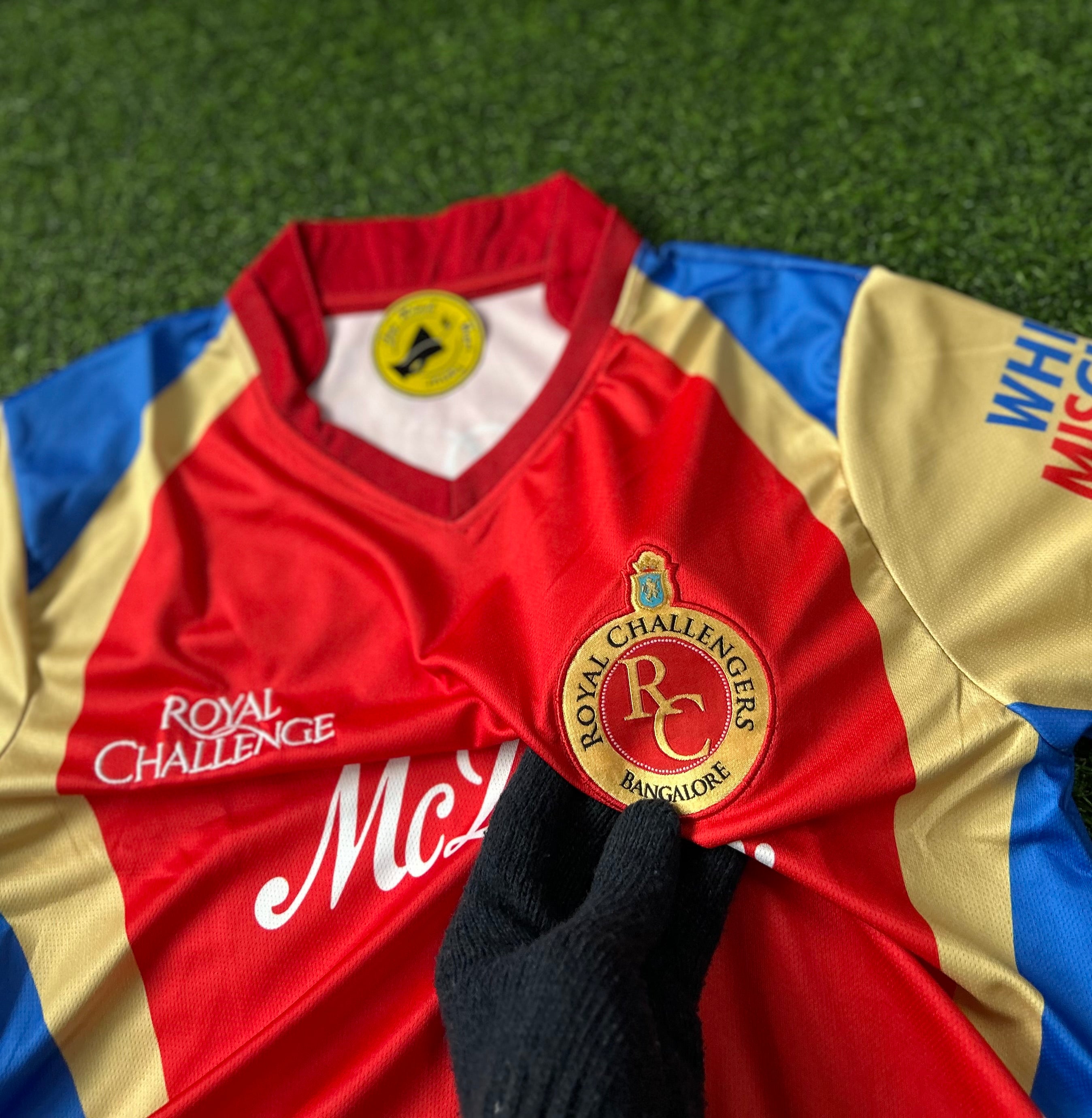RCB 2012 HOME JERSEY, HALF SLEEVE EMBROIDERY