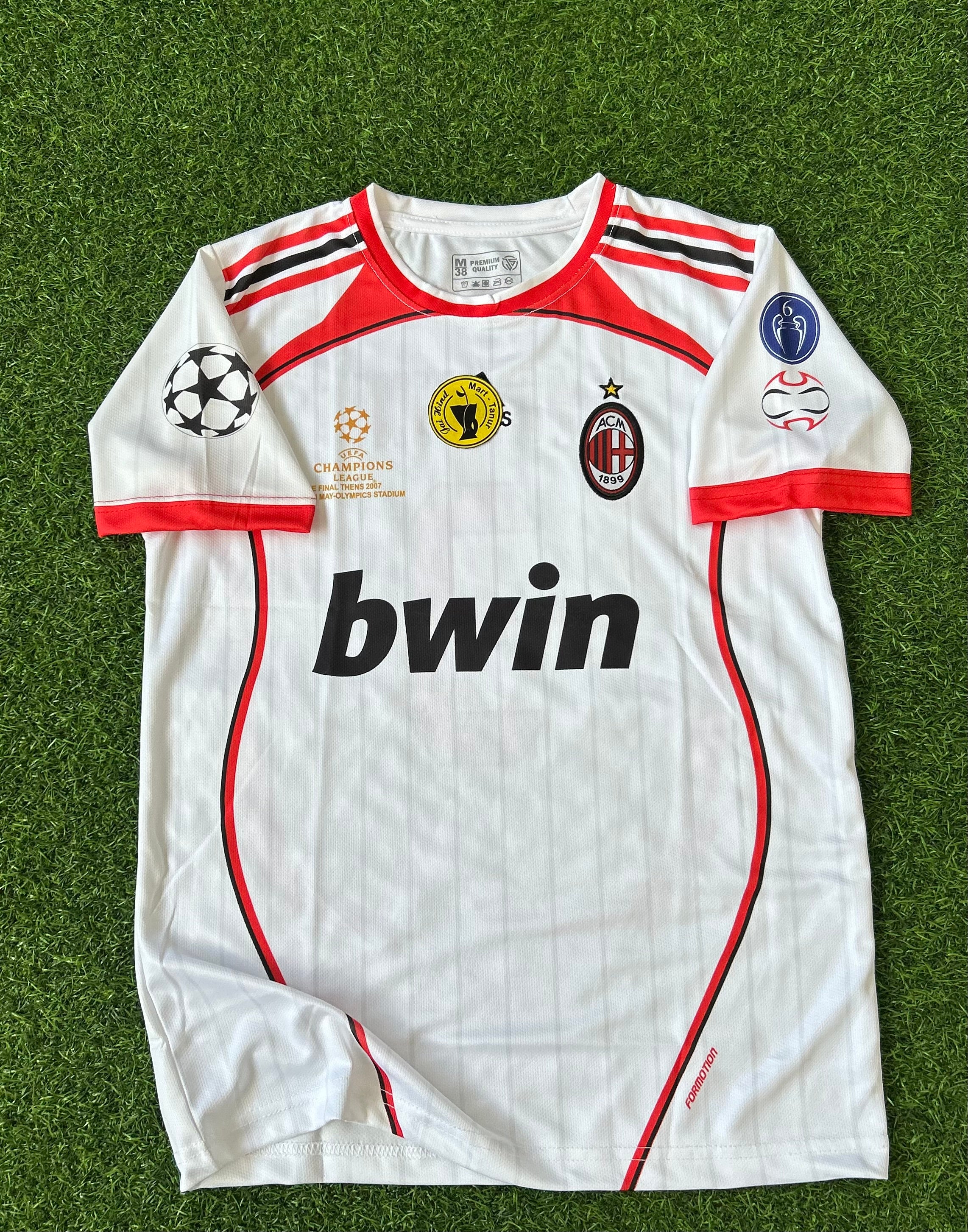 AC MILAN 2006-07 AWAY KIT, HALF SLEEVE EMBROIDERY