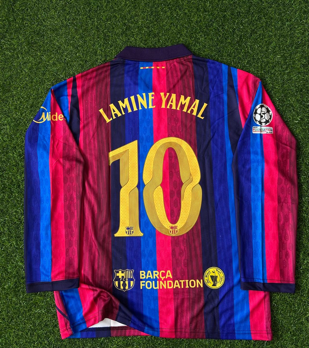 BARCELONA 2026-27 SEASON HOME JERSEY, OVERSIZED FULL SLEEVE POLO
