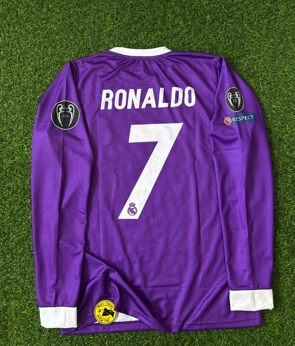 REAL MADRID 2016-17 AWAY KIT, FULL SLEEVE EMBROIDERY