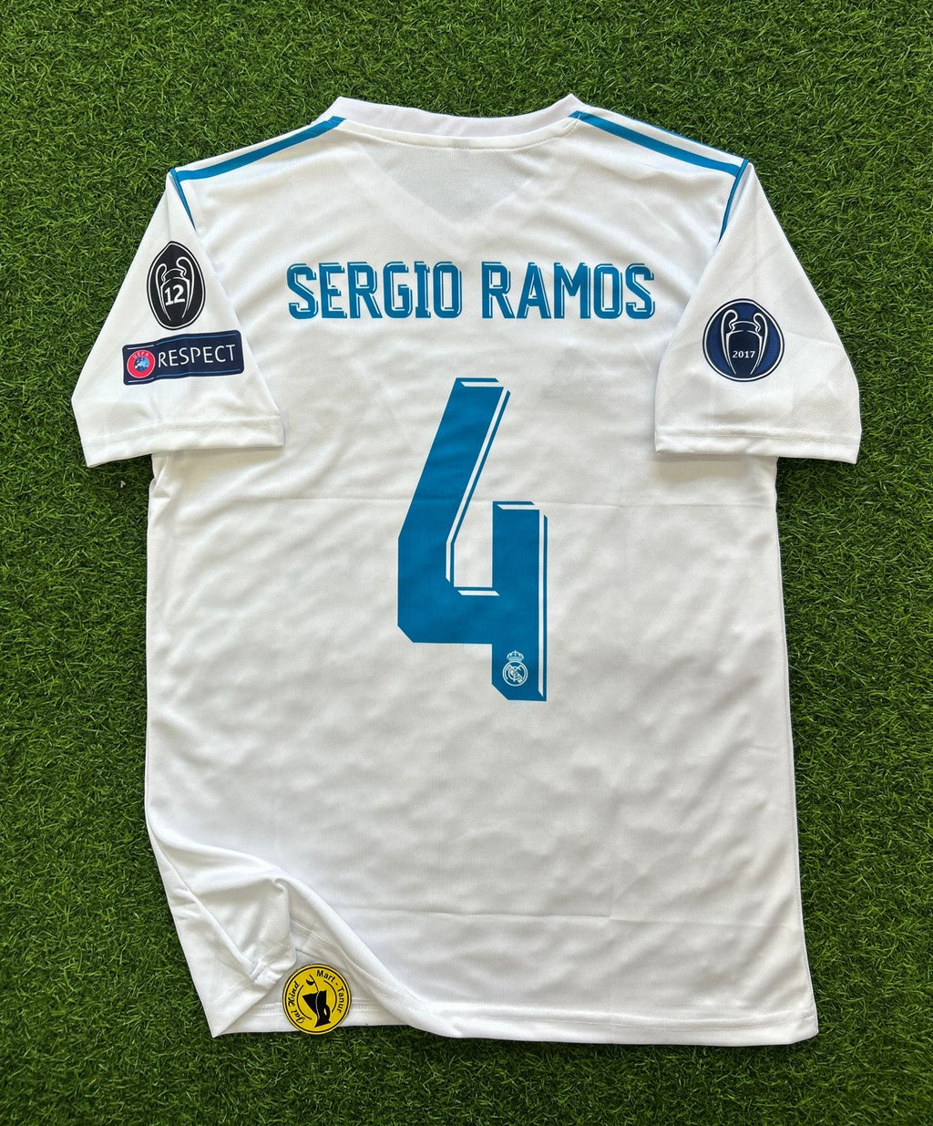 REAL MADRID 2017-18 HOME KIT, HALFSLEEVE EMBROIDERY