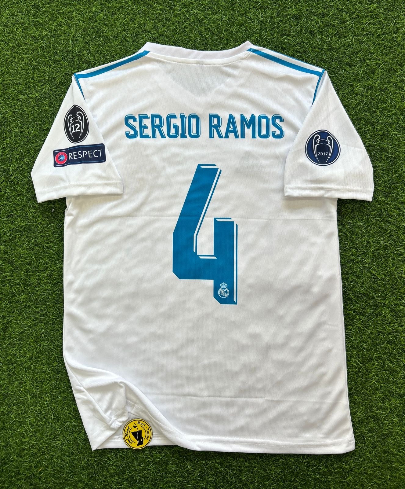 REAL MADRID 2017-18 HOME KIT, HALFSLEEVE EMBROIDERY
