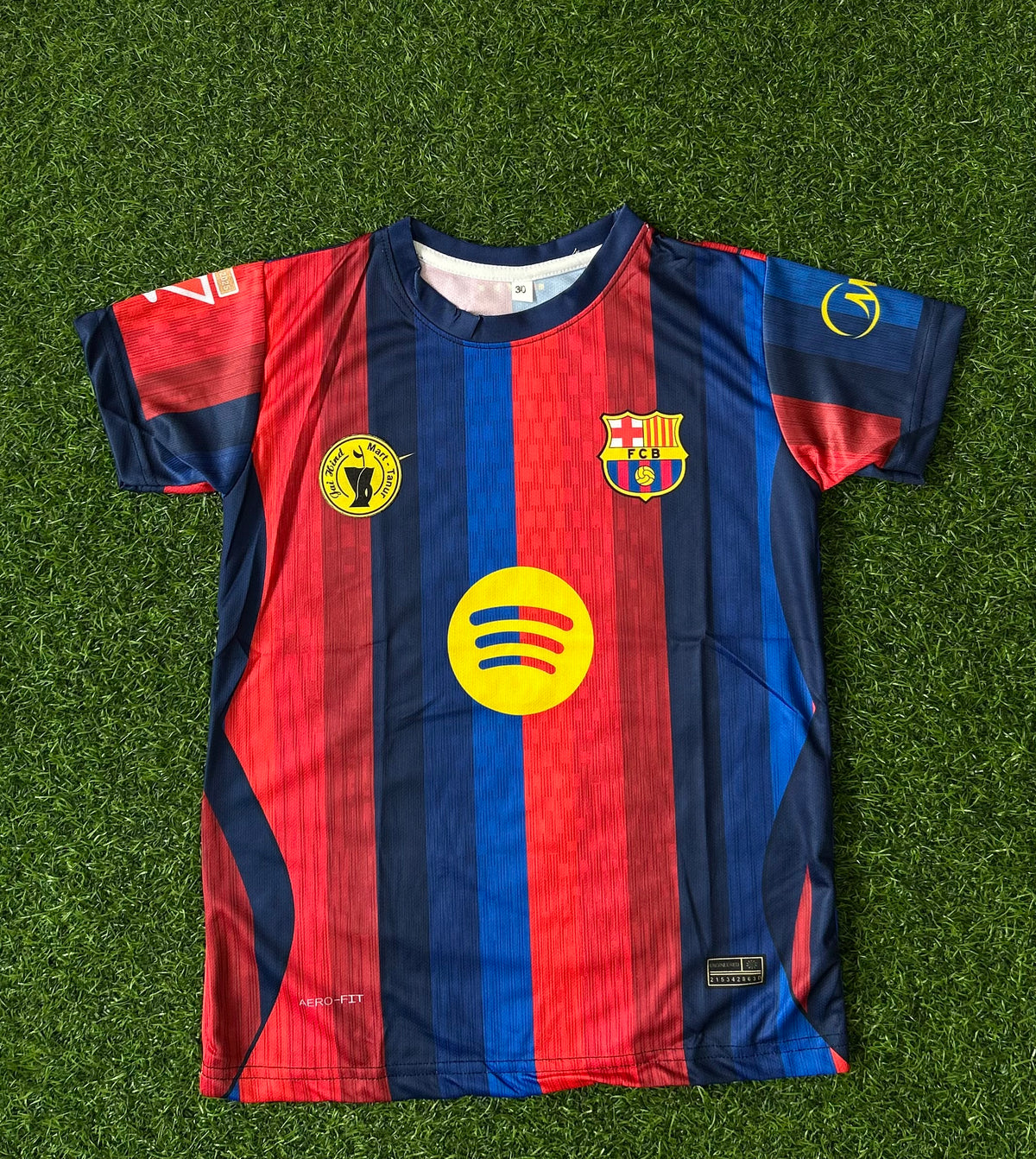 BARCELONA 2026-27 SEASON HOME JERSEY, HALF SLEEVE SUBLIMATION, JERSEY & SHORTS (KID SIZE)