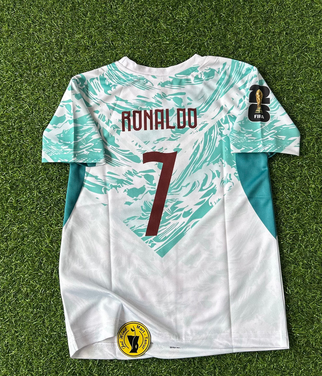 PORTUGAL 2026 WORLD CUP AWAY KIT, HALF SLEEVE SUBLIMATION (KID SIZE)