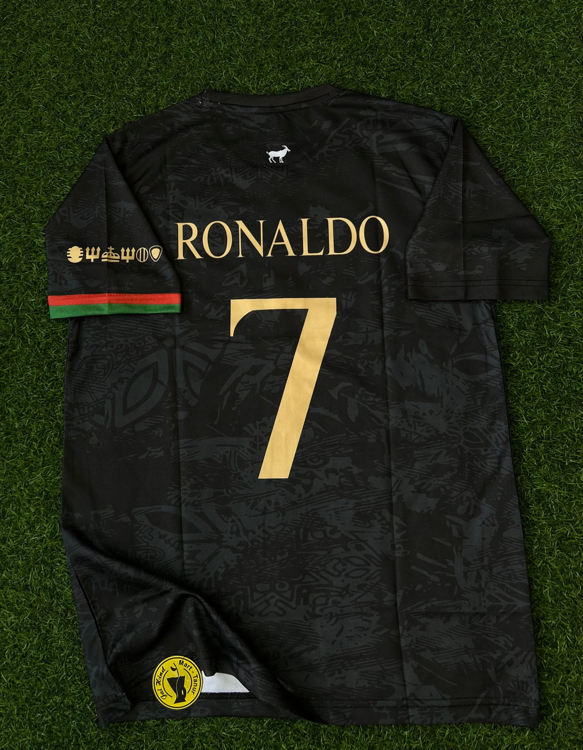 PORTUGAL ‘GOAT’ SPECIAL EDITION JERSEY, RONALDO TRIBUTE, HALF SLEEVE EMBROIDERY