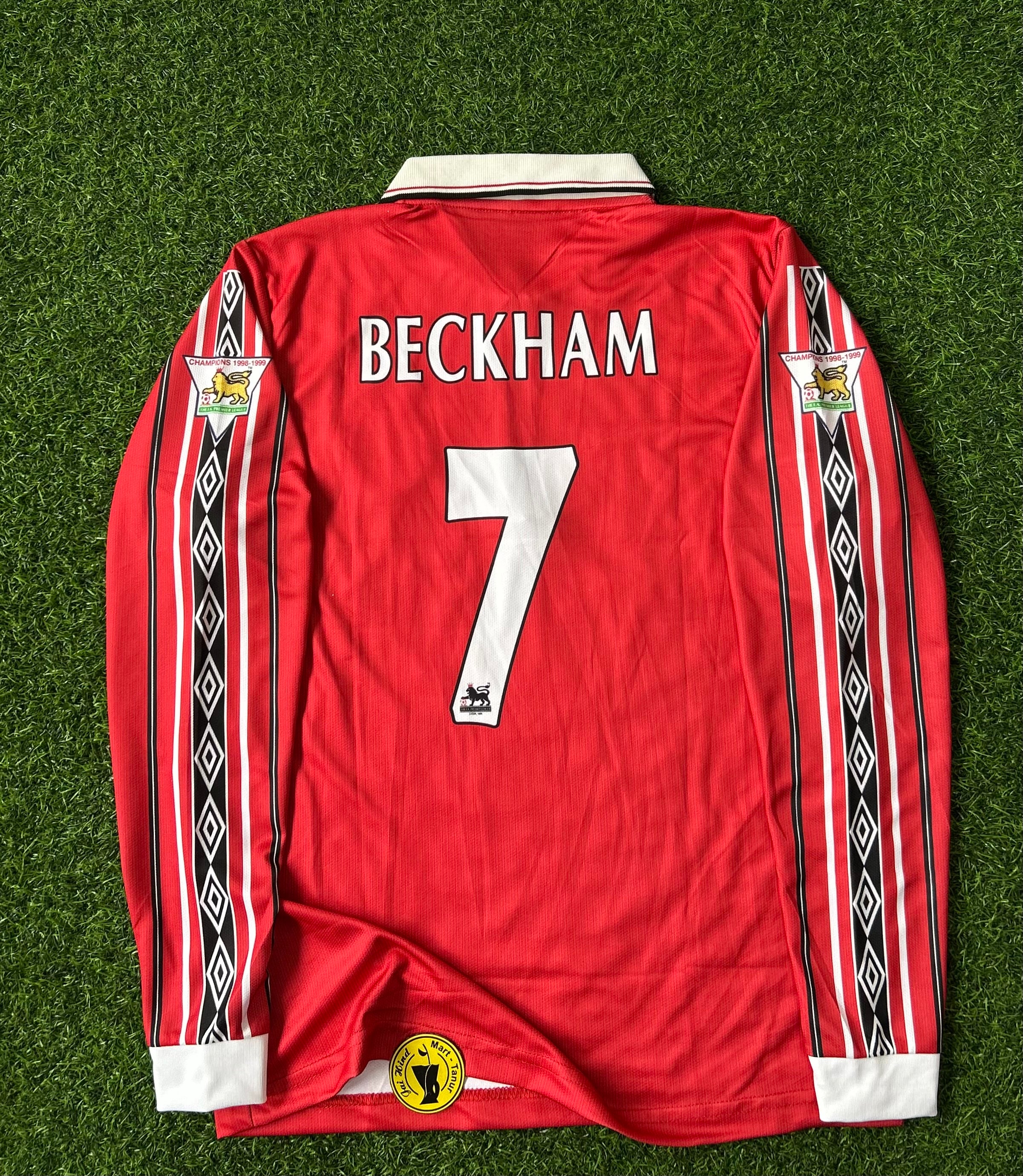 MAN UNITED 1998-99 HOME KIT, FULL SLEEVE POLO EMBROIDERY
