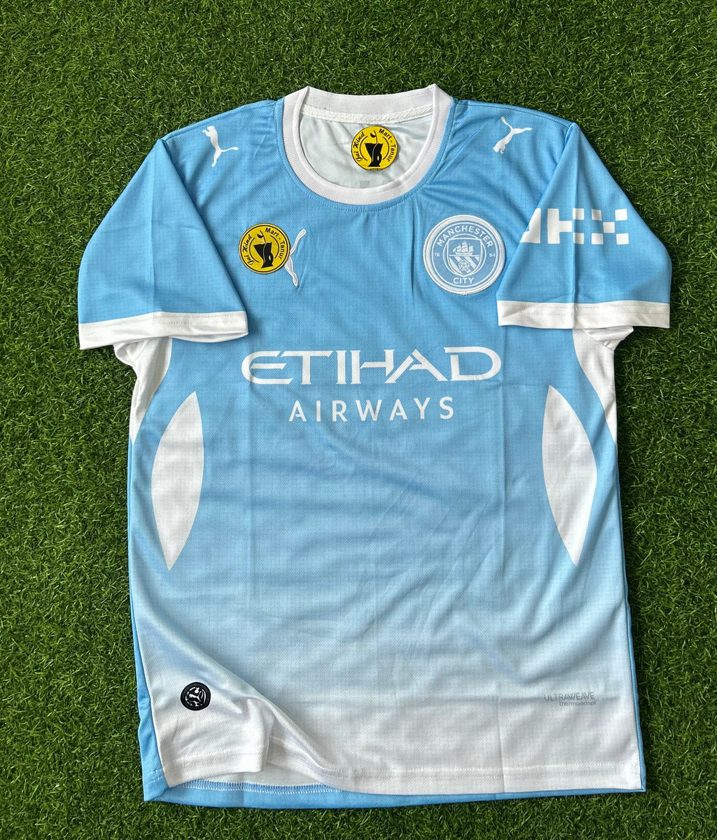 MAN CITY 2026-27 SEASON HOME JERSEY, HALF SLEEVE  EMBROIDERY