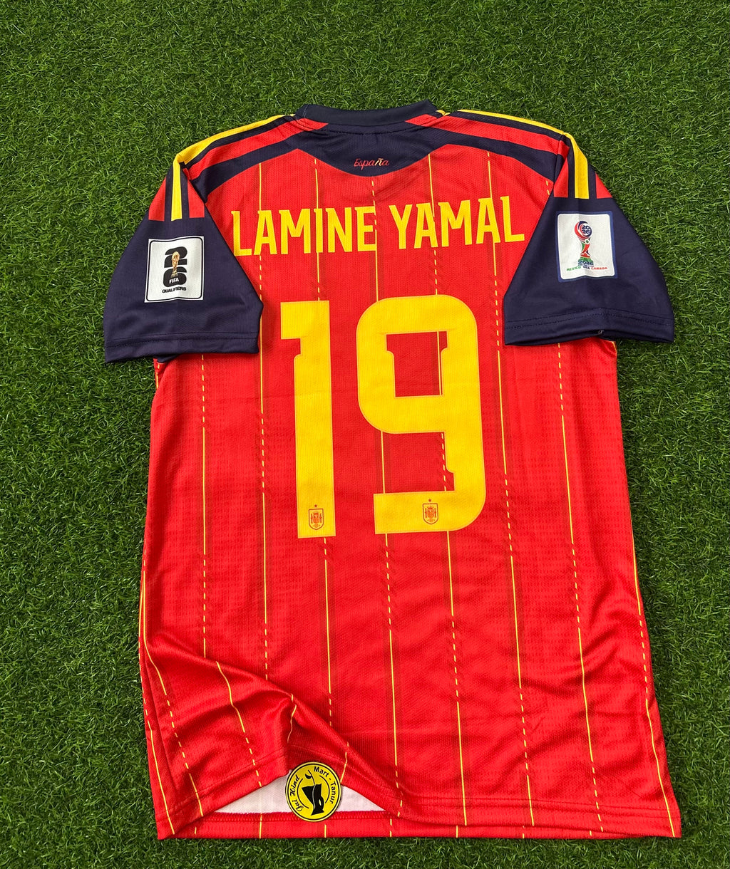 SPAIN 2026 WORLD CUP HOME KIT, HALF SLEEVE EMBROIDERY