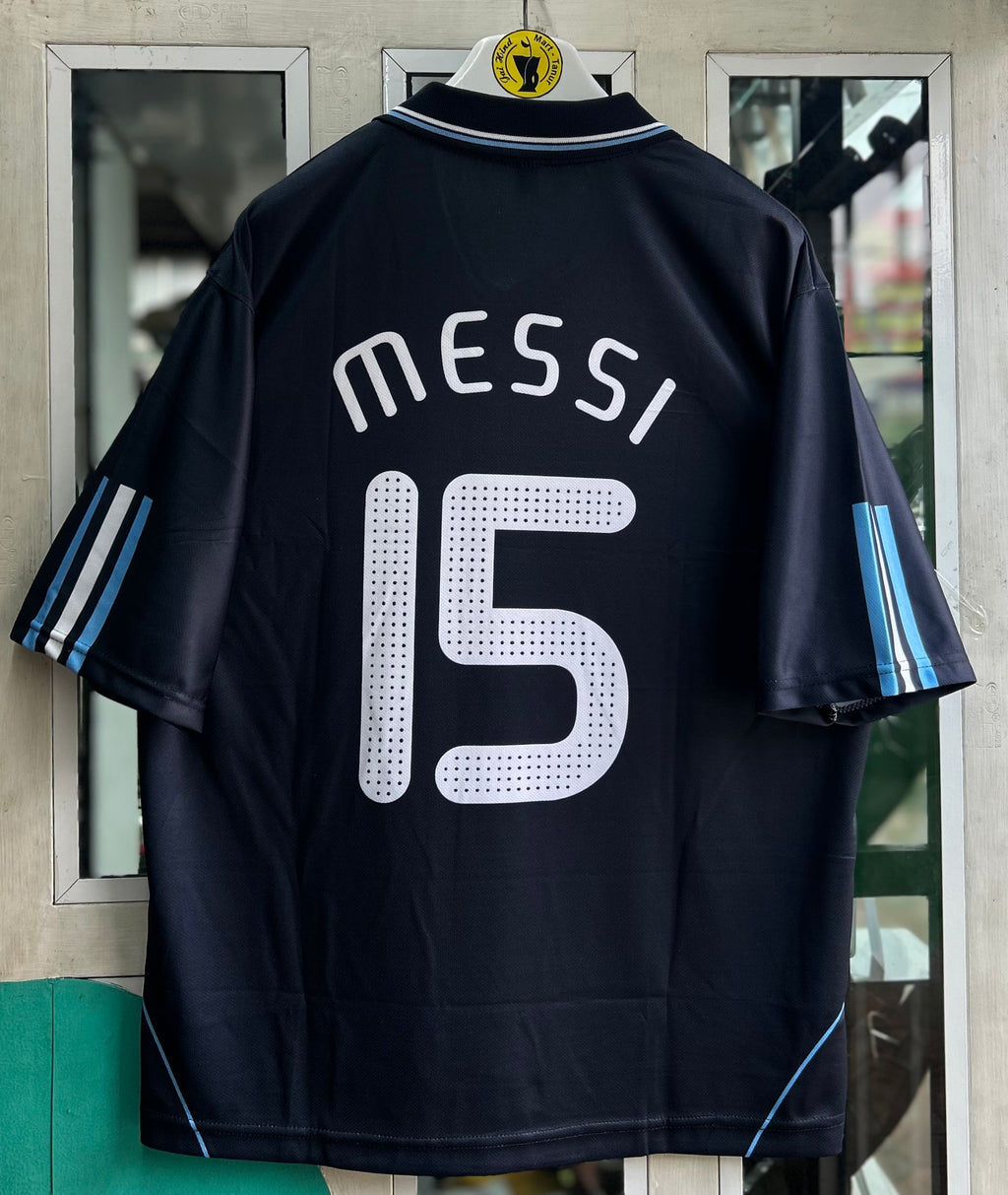 ARGENTINA 2008 AWAY JERSEY, FIVE SLEEVE POLO SUBLIMATION