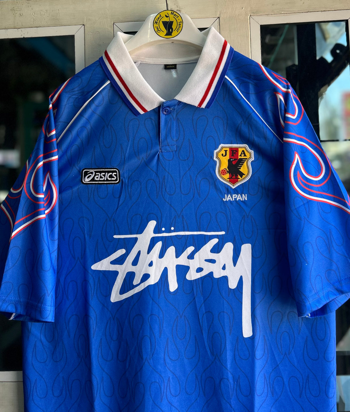 JAPAN x STUSSY 1998 HOME JERSEY, FIVE SLEEVE POLO EMBROIDERY