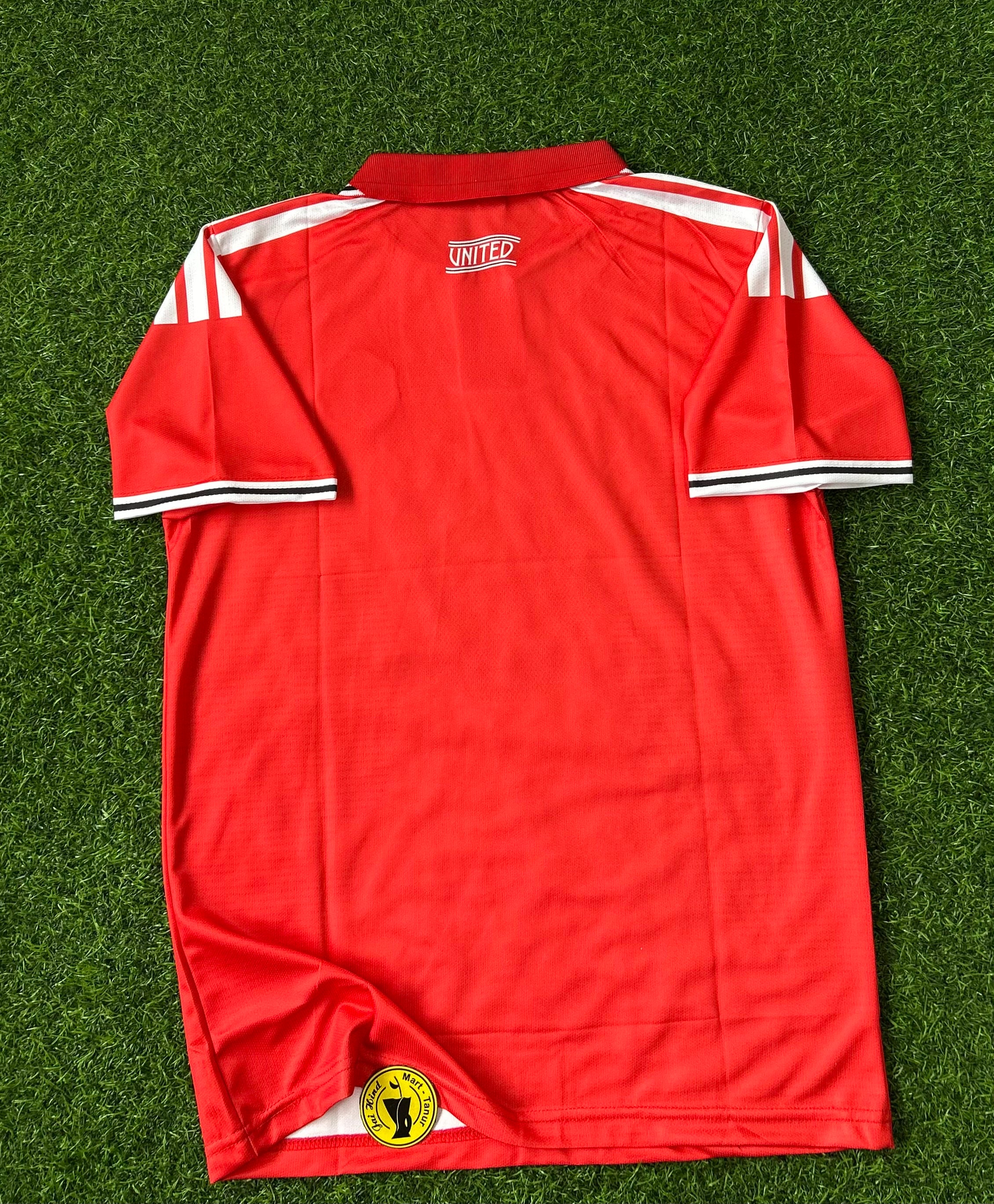 MAN UNITED 2026-27 SEASON HOME KIT, HALF SLEEVE POLO  EMBROIDERY