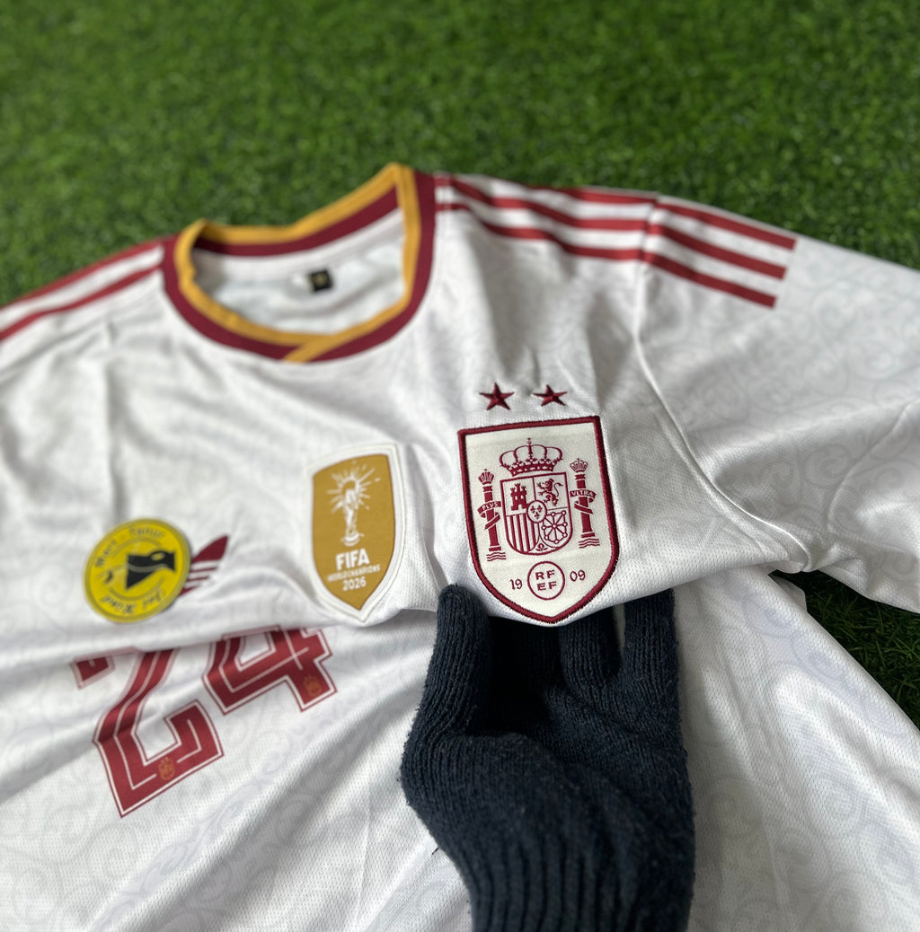 SPAIN 2026 HOME JERSEY, HALF SLEEVE EMBROIDERY